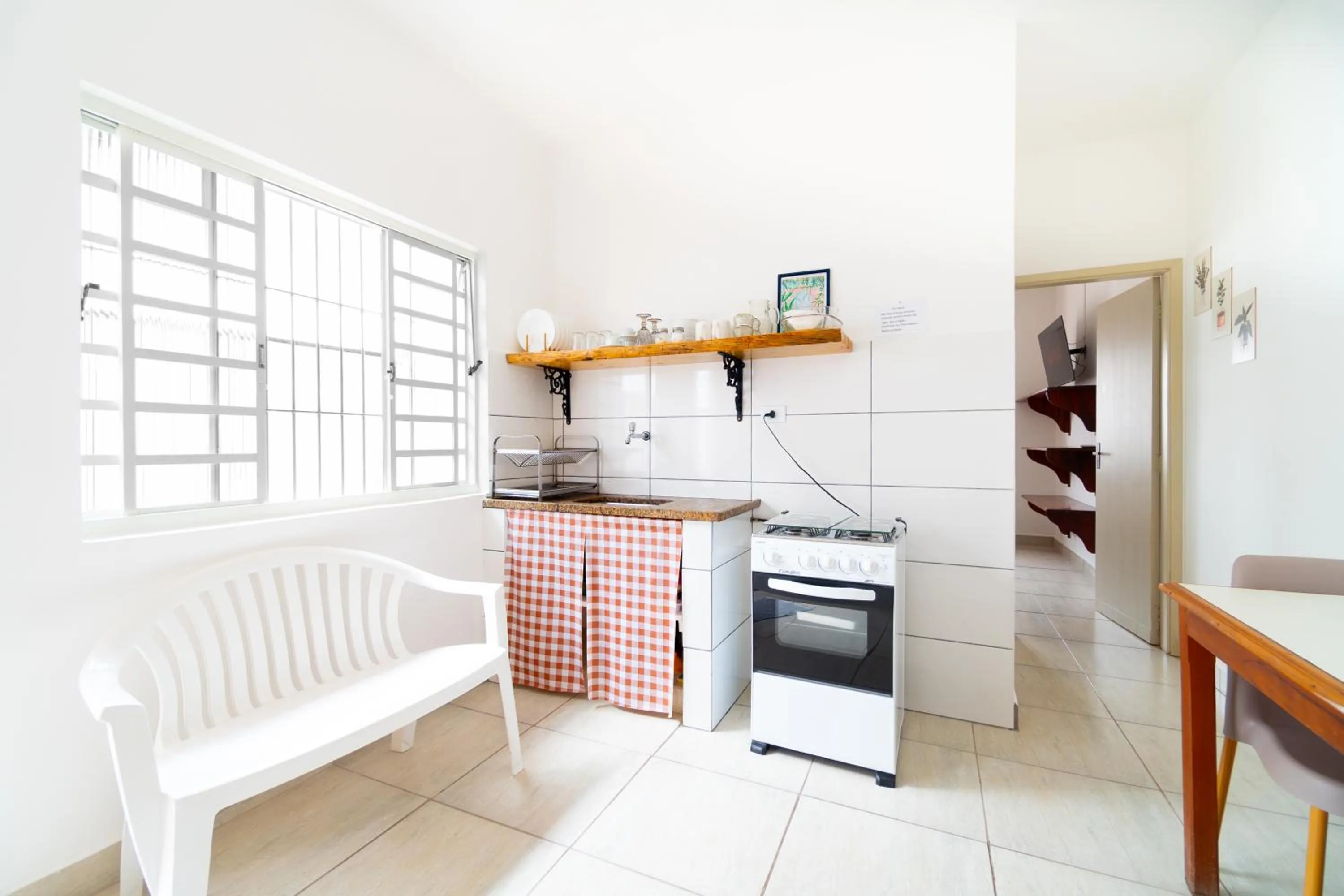 kitchen in Chalés Canoas Ubatuba
