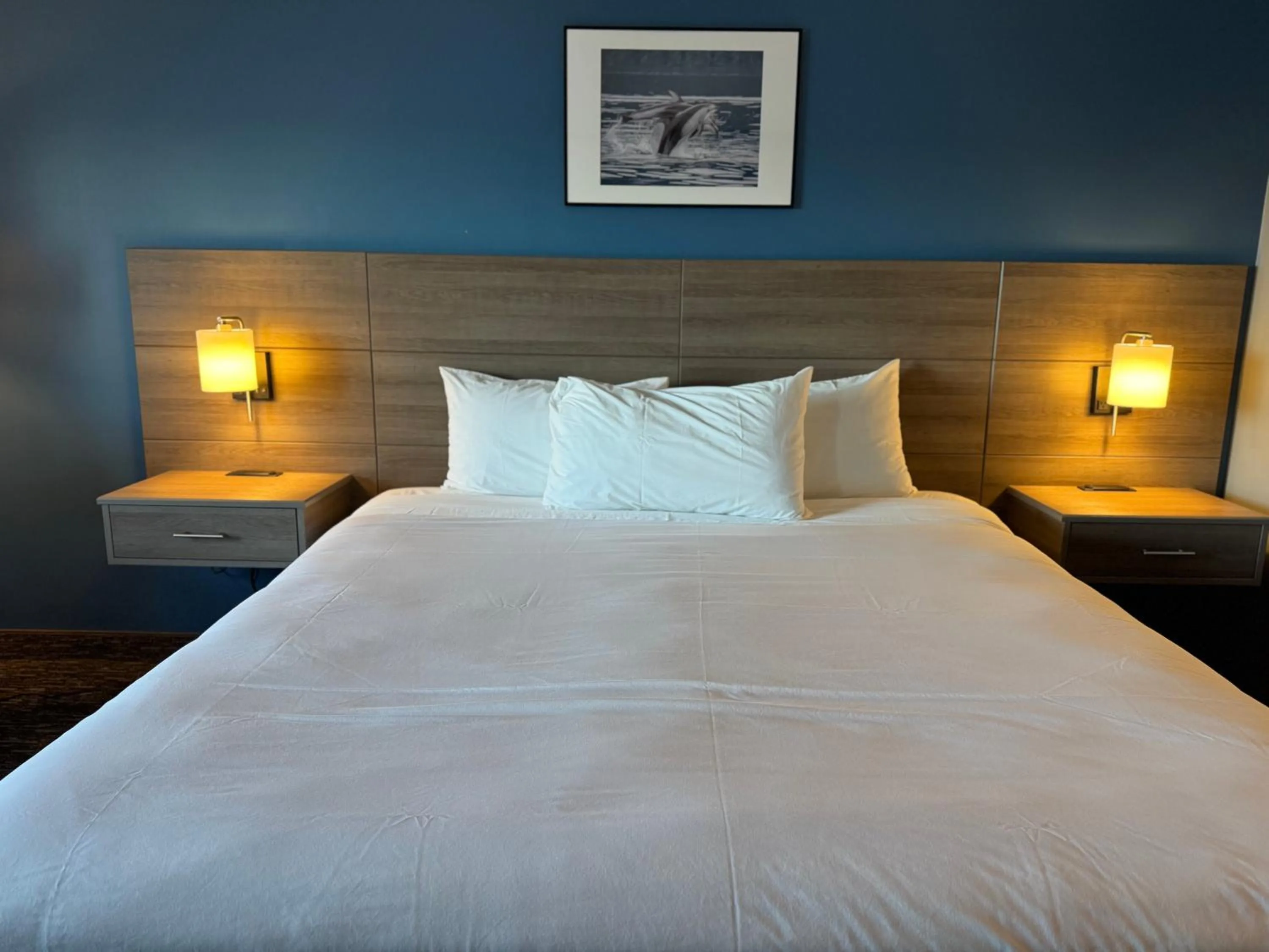 Bed in Anchor Inn and Suites