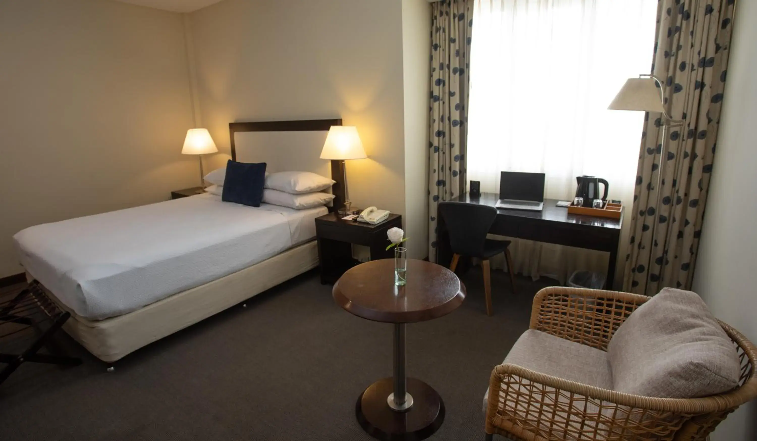 Bedroom, Bed in Hotel Península Valdés Bedroom, Bed in Hotel Península Valdés