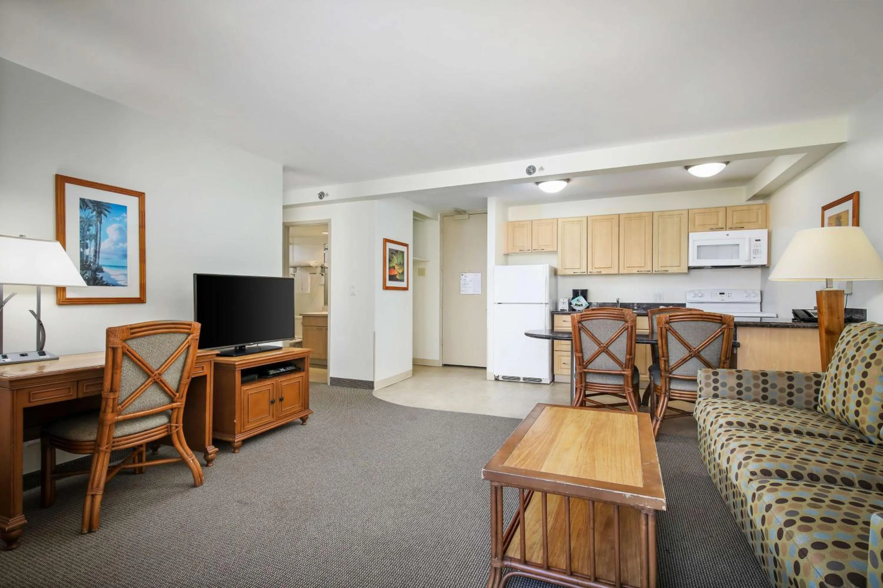 Living room in Aston Waikiki Sunset