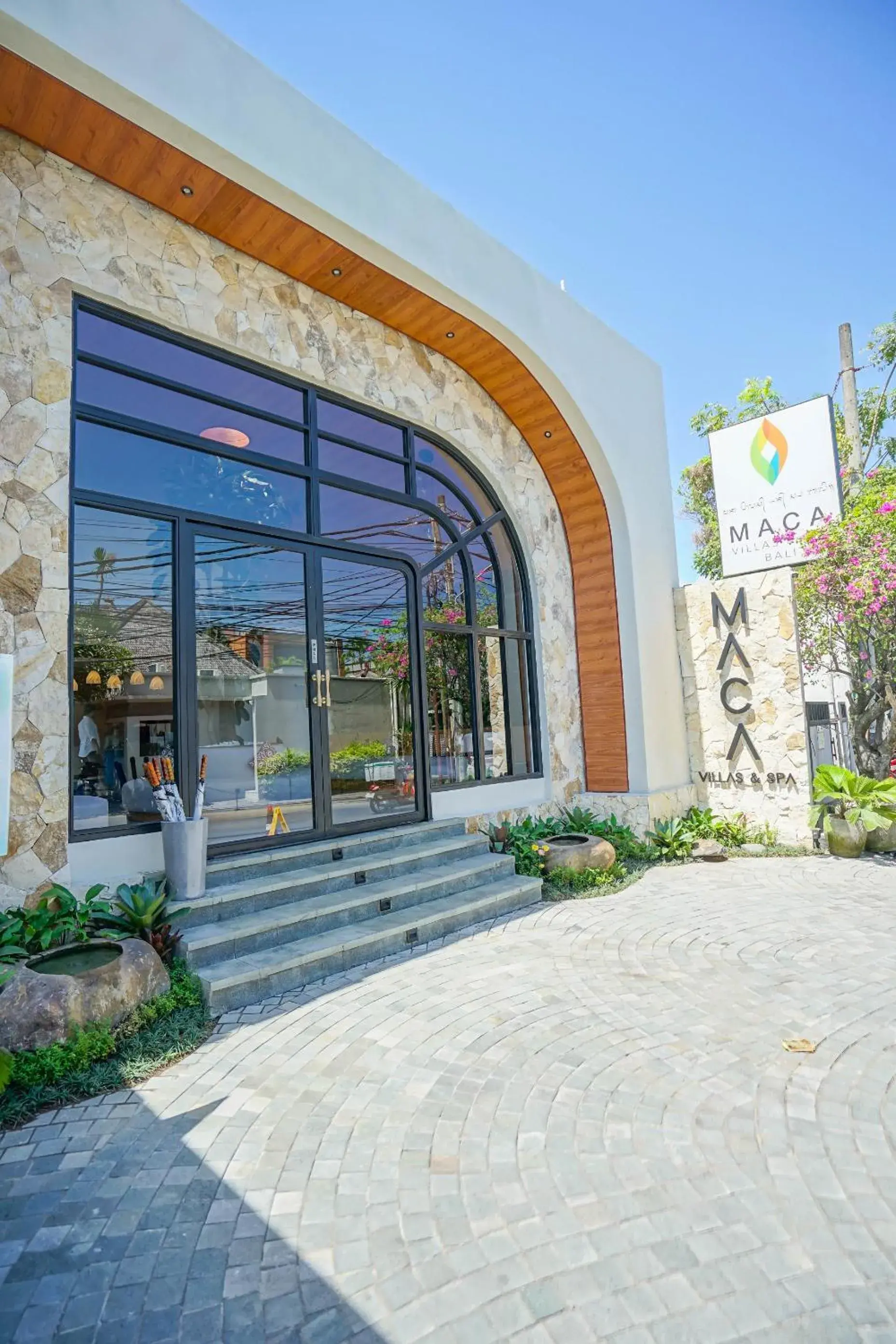 Facade/entrance in Maca Villas & Spa Bali Facade/entrance in Maca Villas & Spa Bali