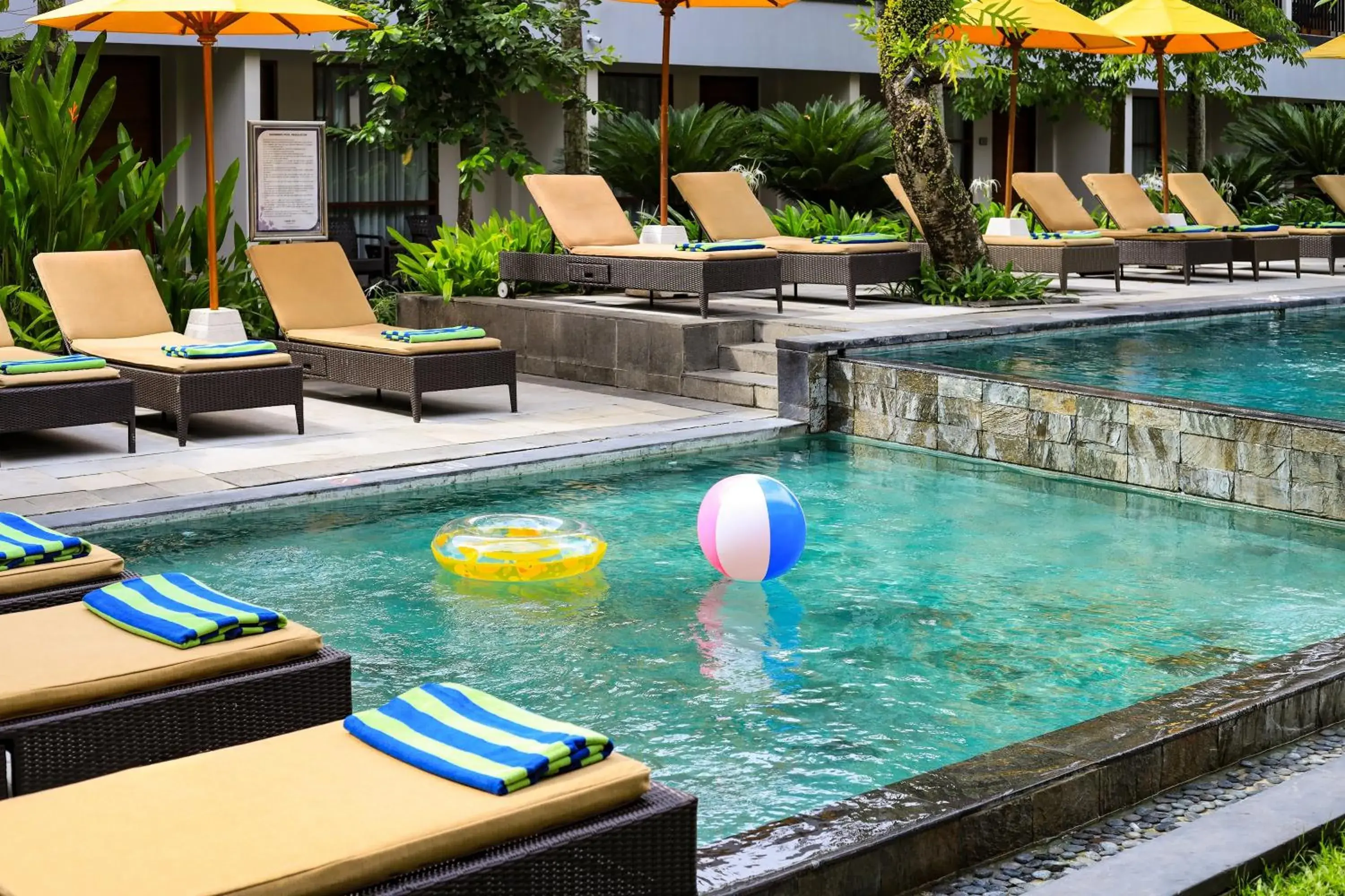 Pool view in Amadea Resort & Villas Seminyak Bali Pool view in Amadea Resort & Villas Seminyak Bali