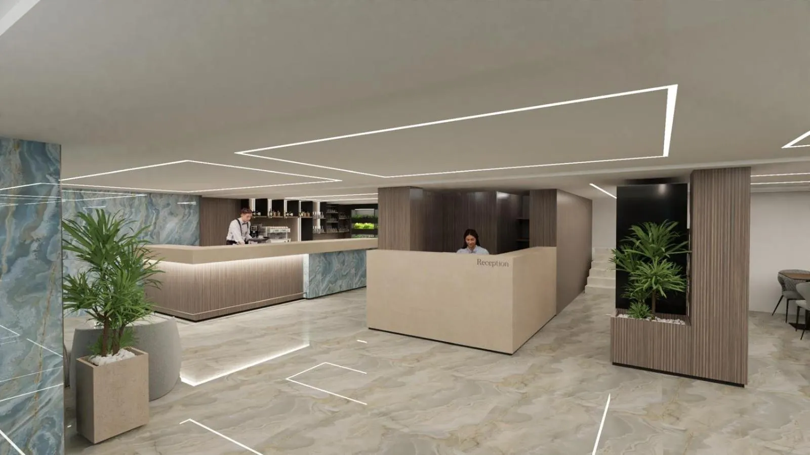 Lobby or reception in Hotel Serena