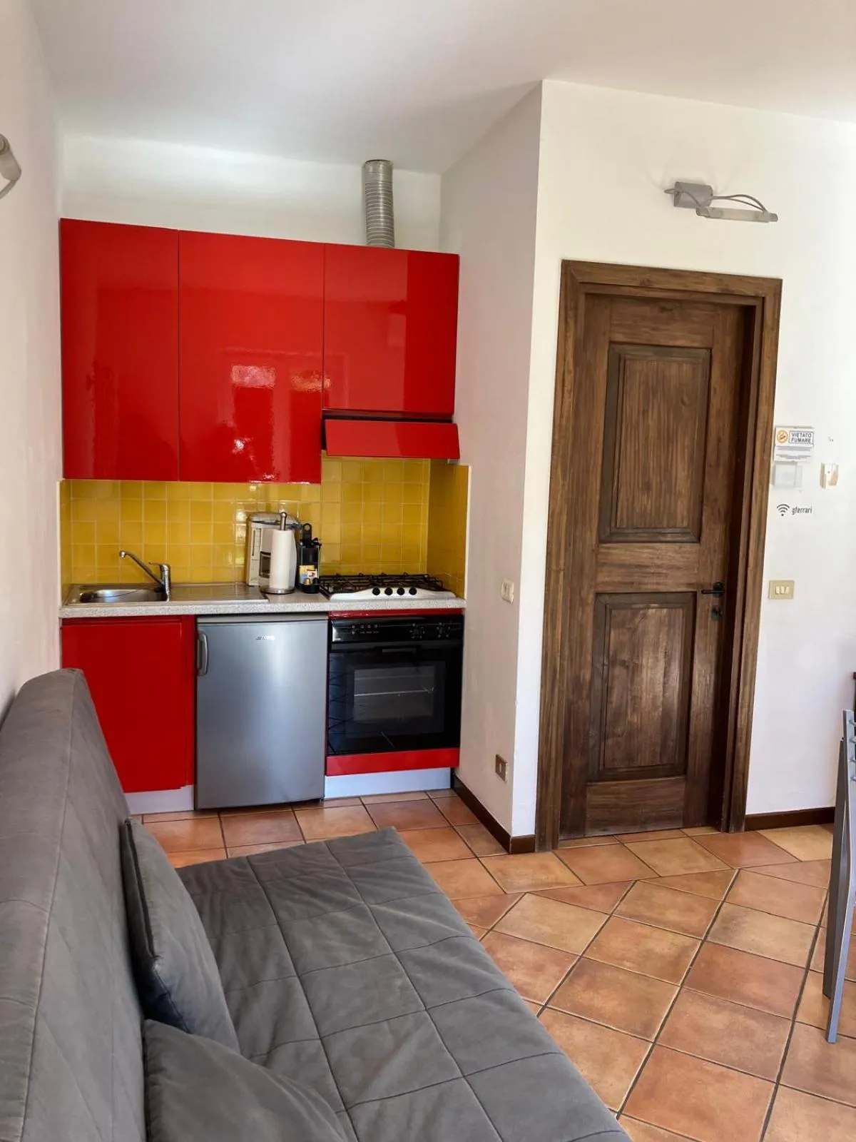 Kitchen or kitchenette in Appartamenti Ferrari Residence