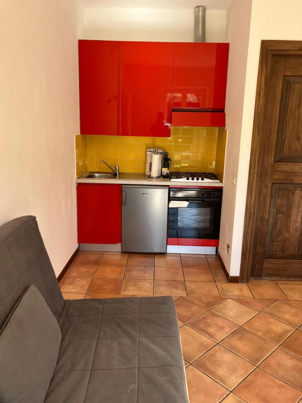 Kitchen or kitchenette in Appartamenti Ferrari Residence