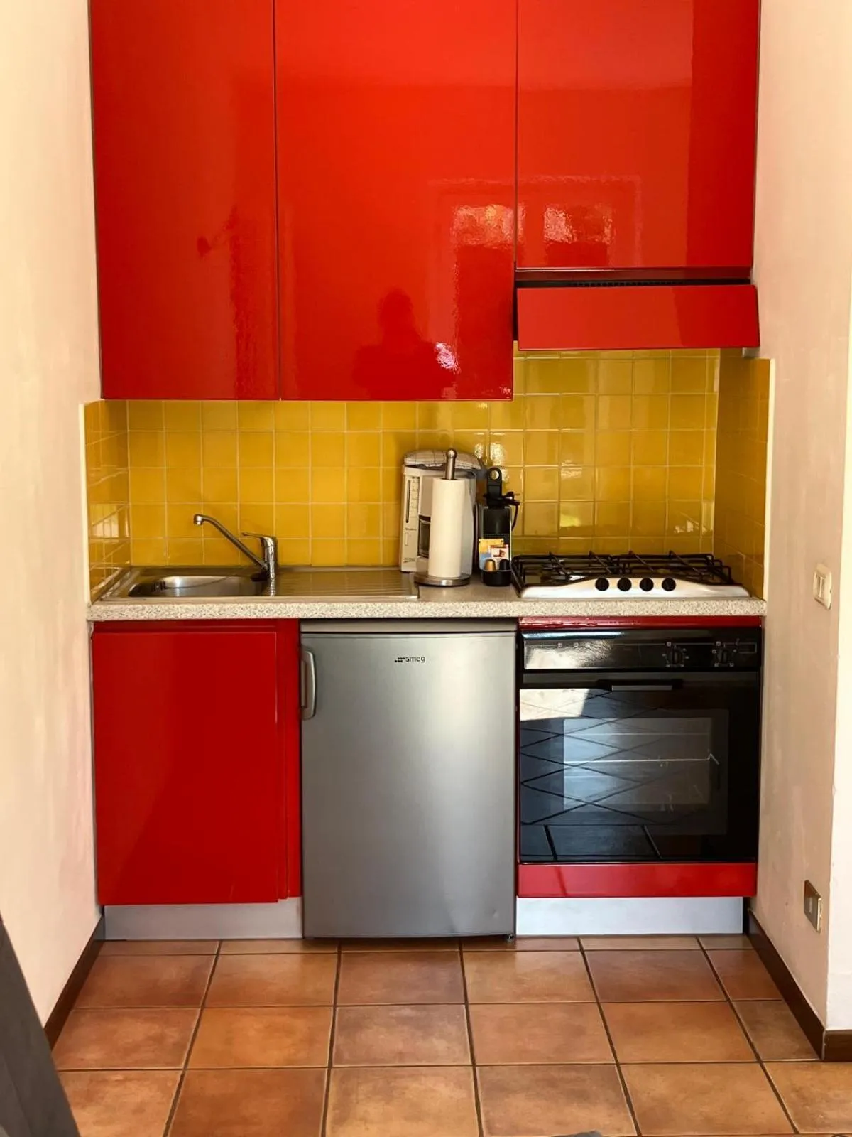 Kitchen or kitchenette in Appartamenti Ferrari Residence