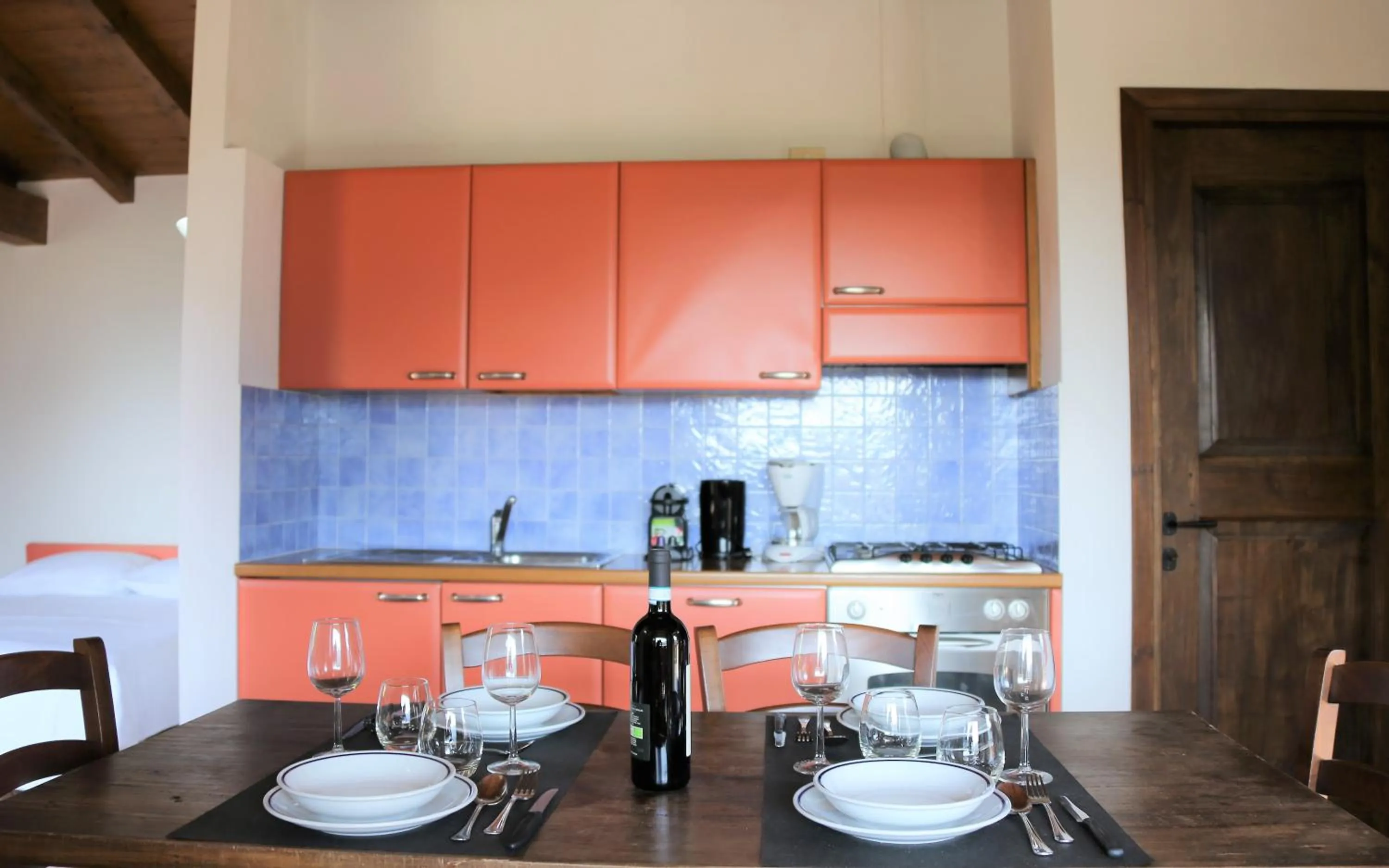 Kitchen or kitchenette in Appartamenti Ferrari Residence
