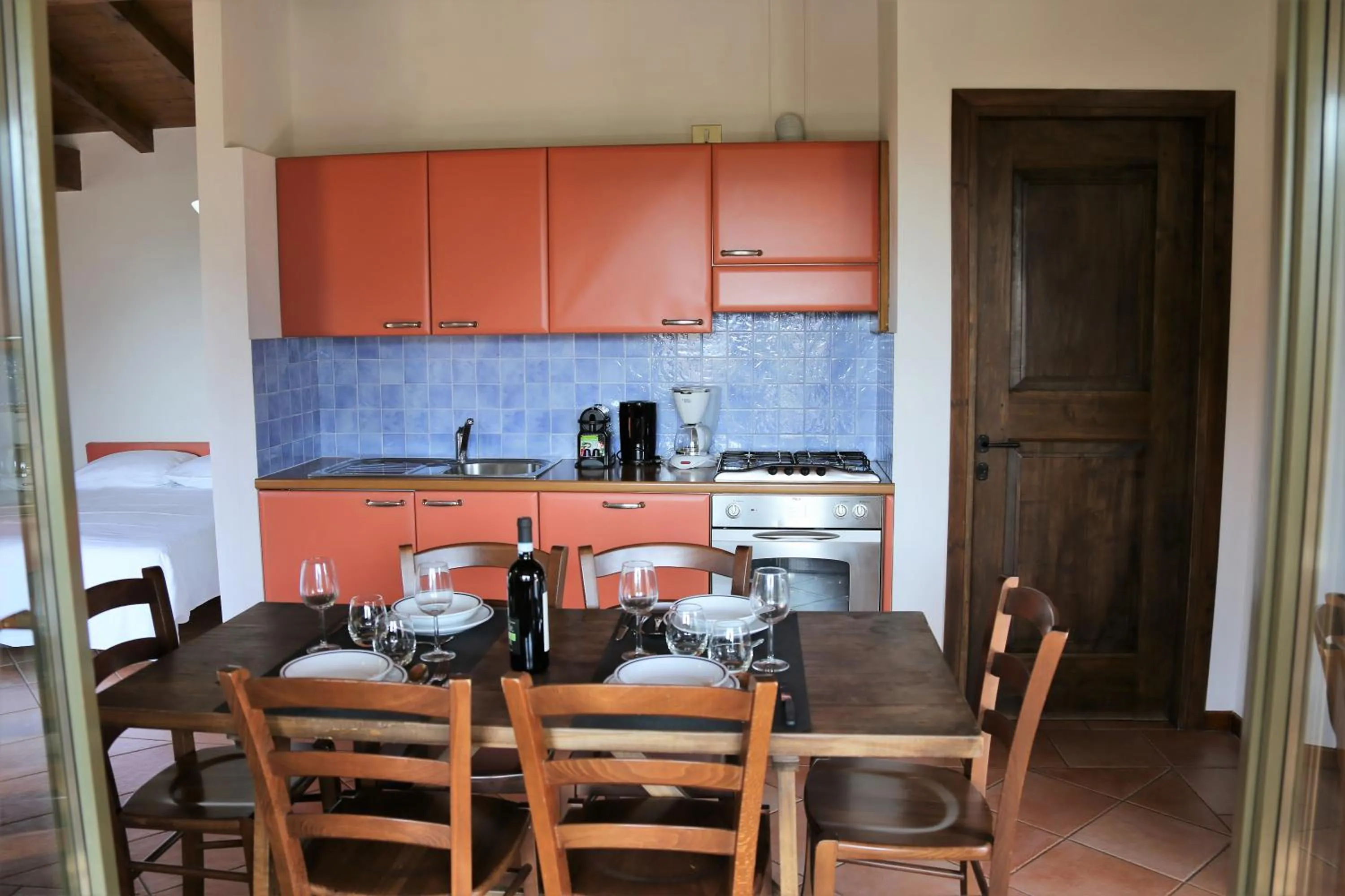 Kitchen or kitchenette in Appartamenti Ferrari Residence