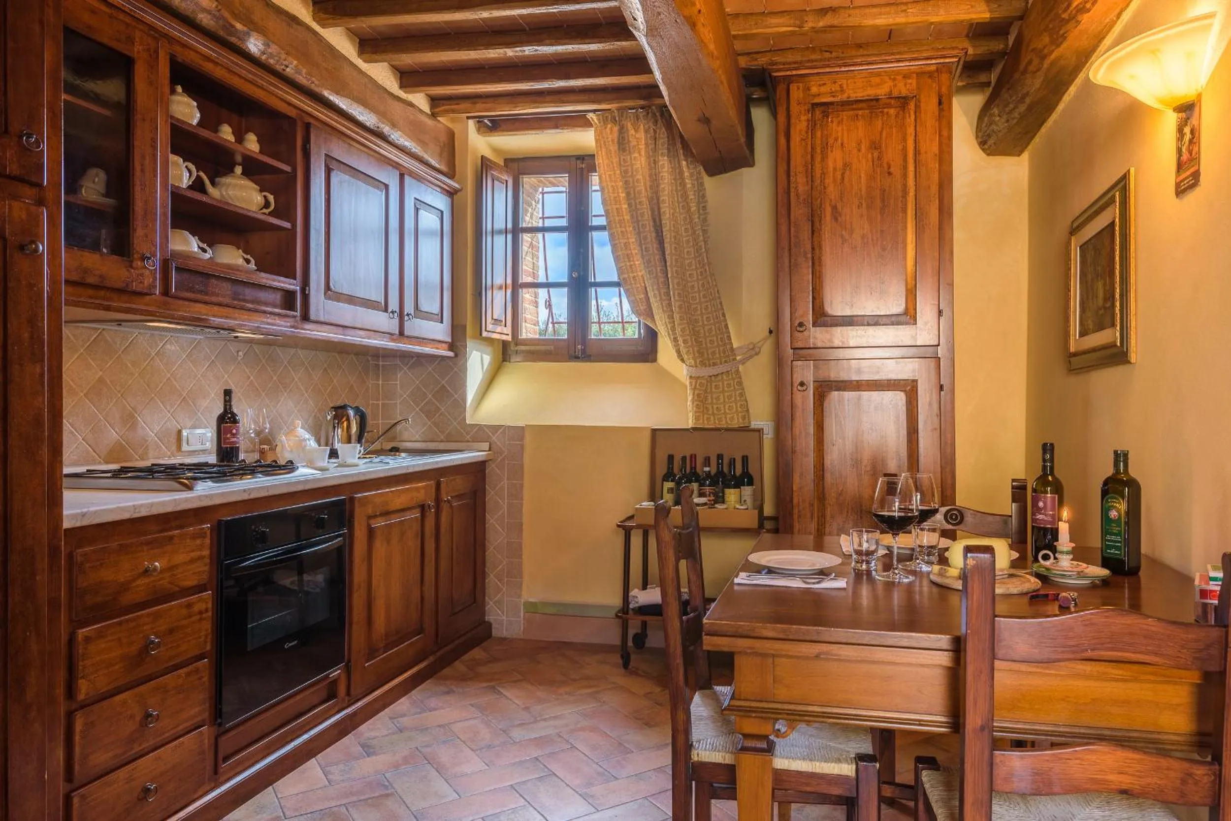 Kitchen or kitchenette in Agriturismo Il Macchione