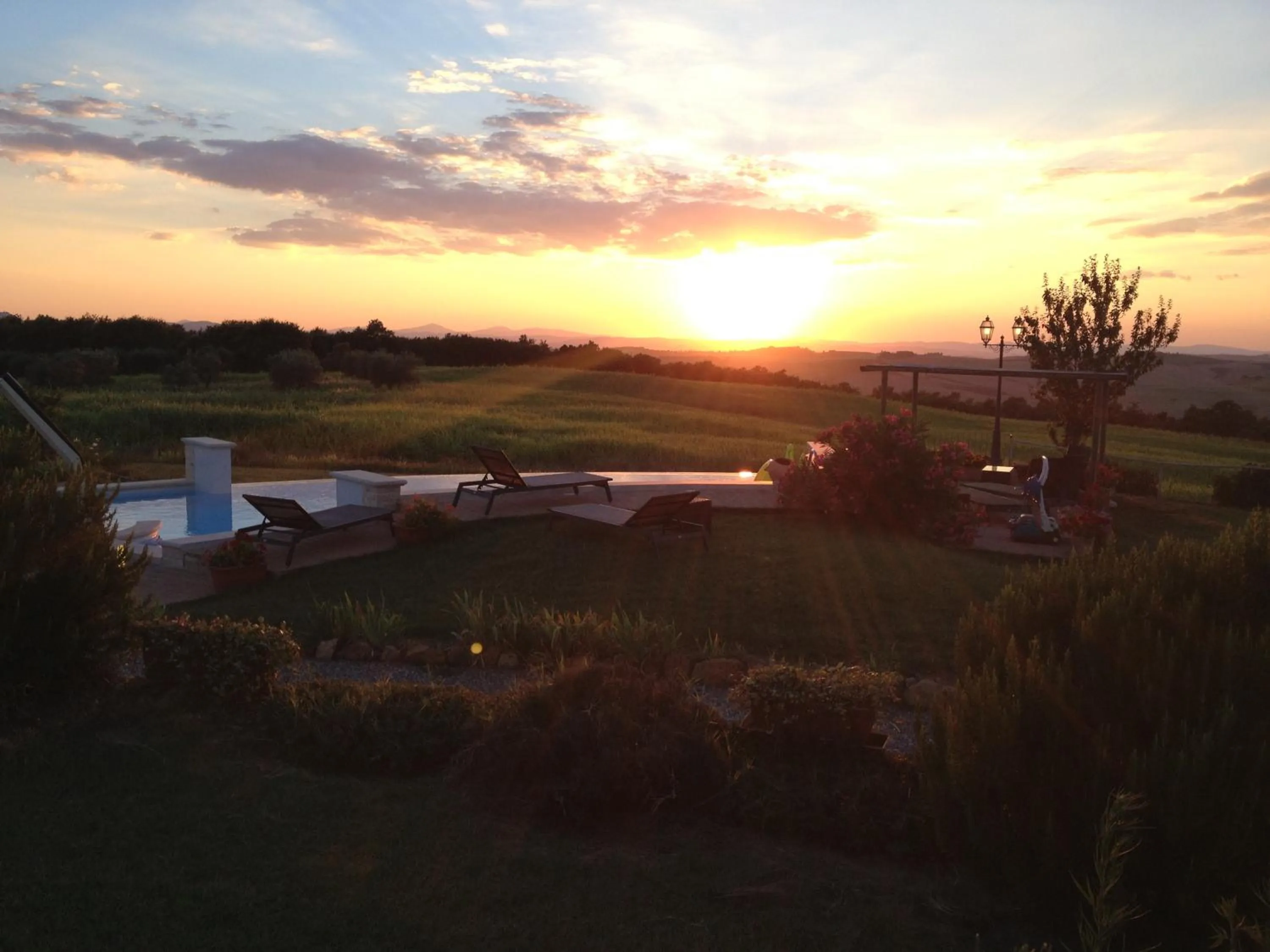 Pool view in Agriturismo Il Macchione
