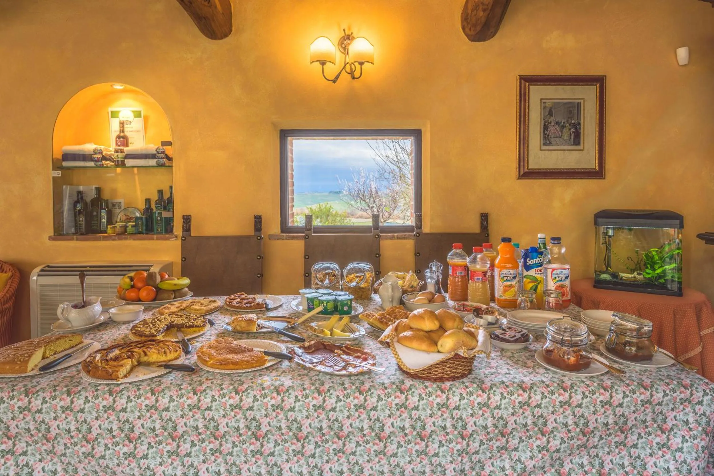 Buffet breakfast in Agriturismo Il Macchione