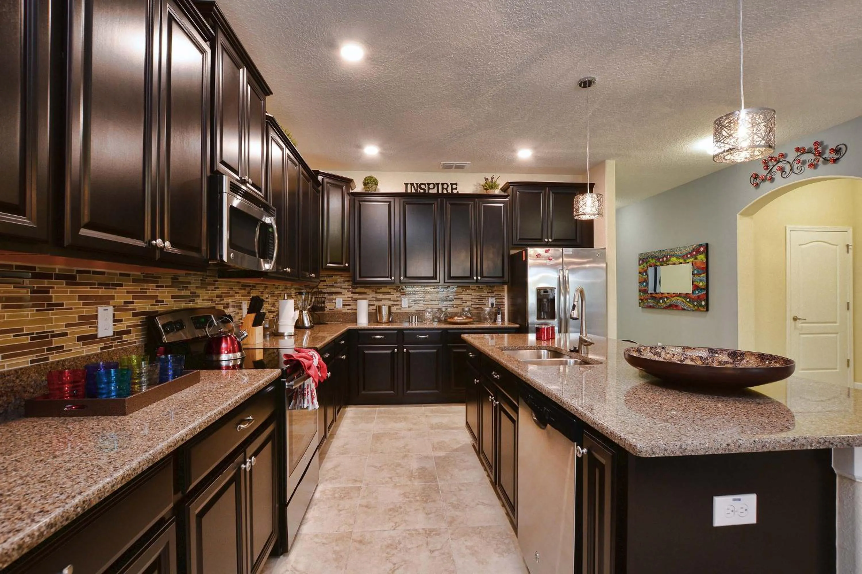 Kitchen or kitchenette in DISNEY area Luxurious House-Private Pool