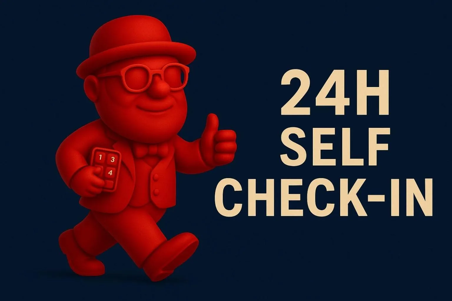 Text overlay in BOBOTEL ROOMS City Center