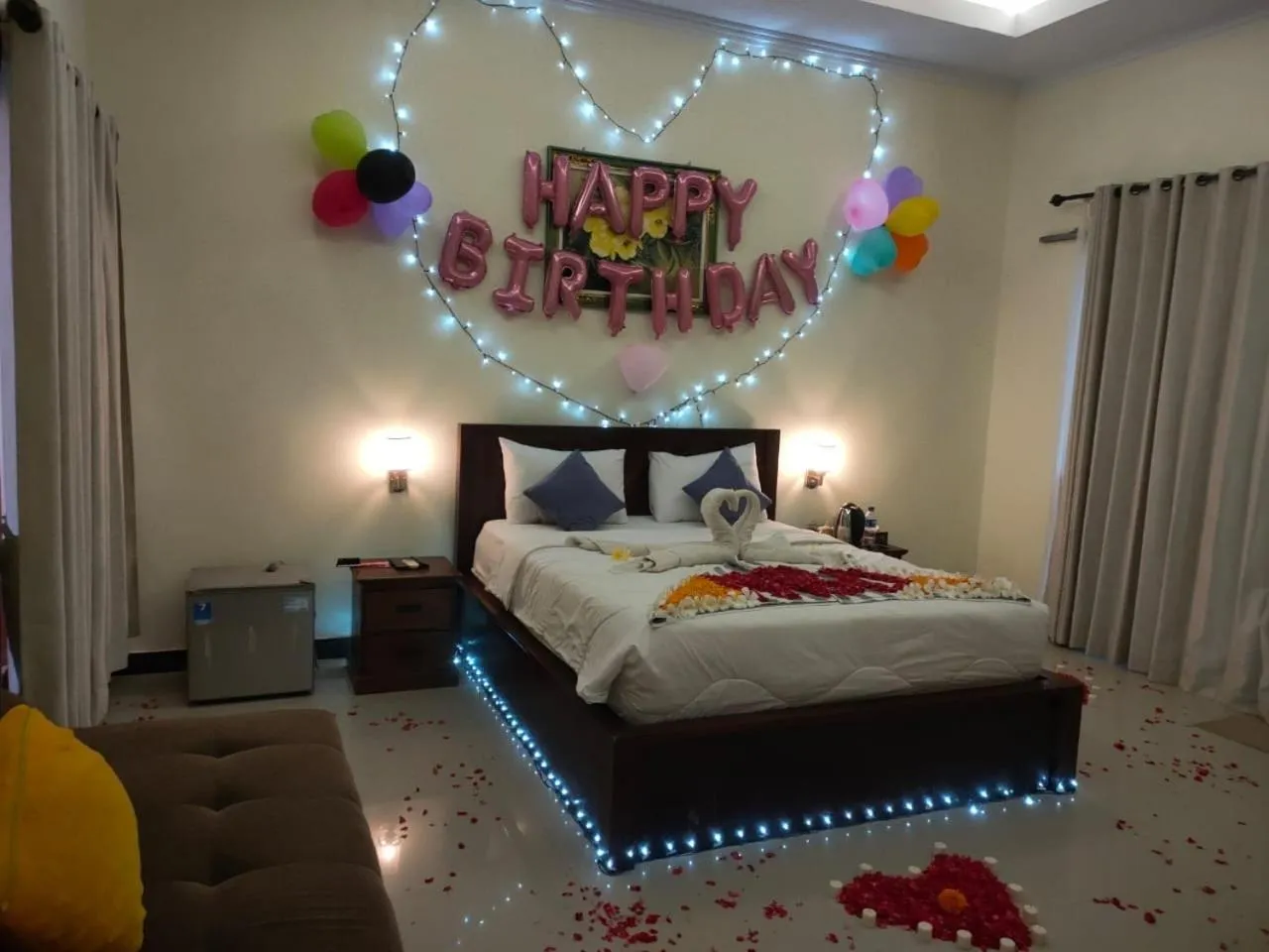 Bed in Cave Beach Bungalow