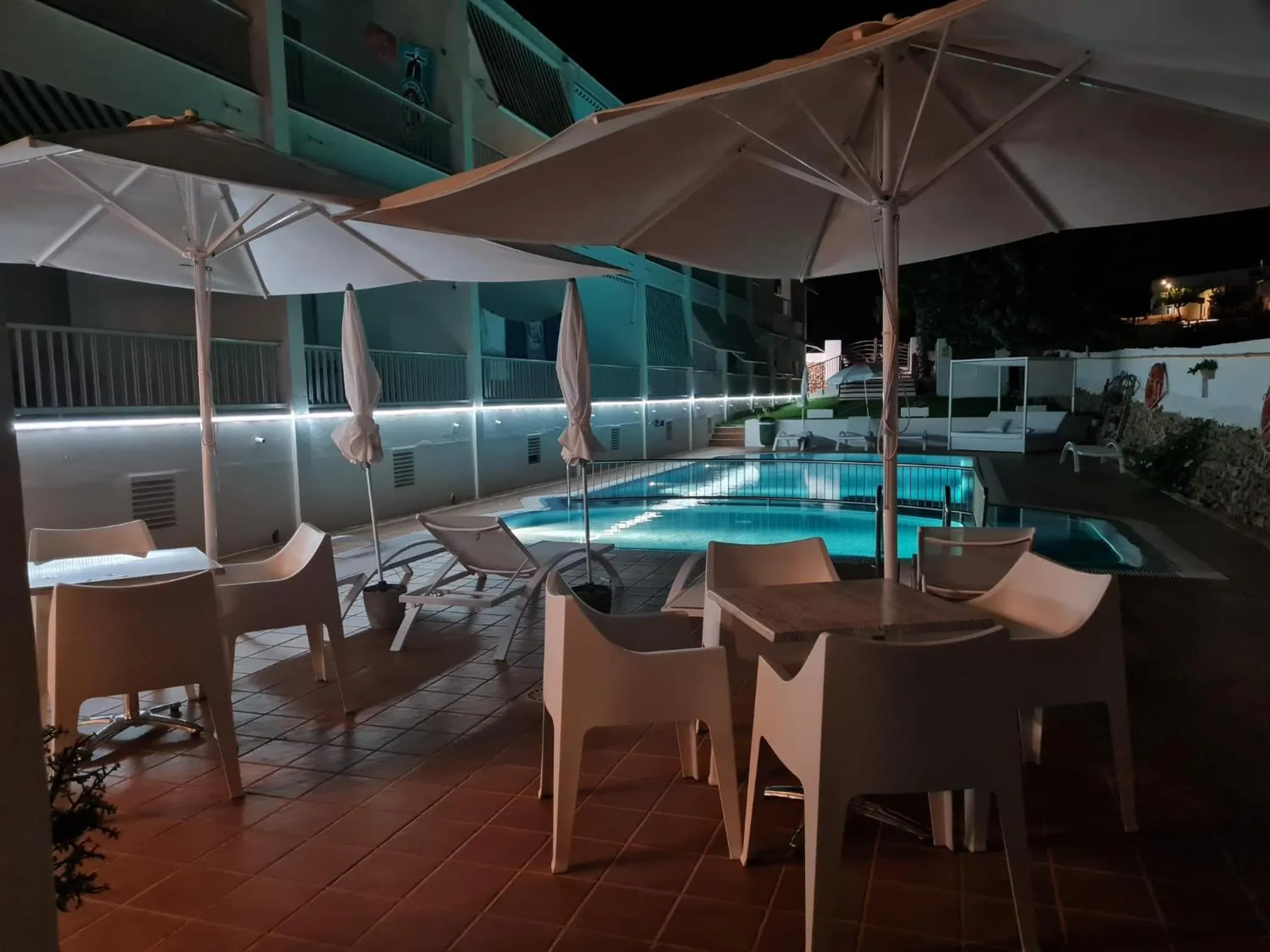 Patio in Hostal S'Algaret