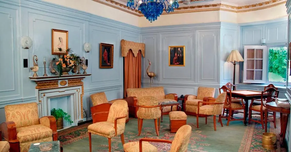 Living room in WelcomHeritage Taragarh Palace