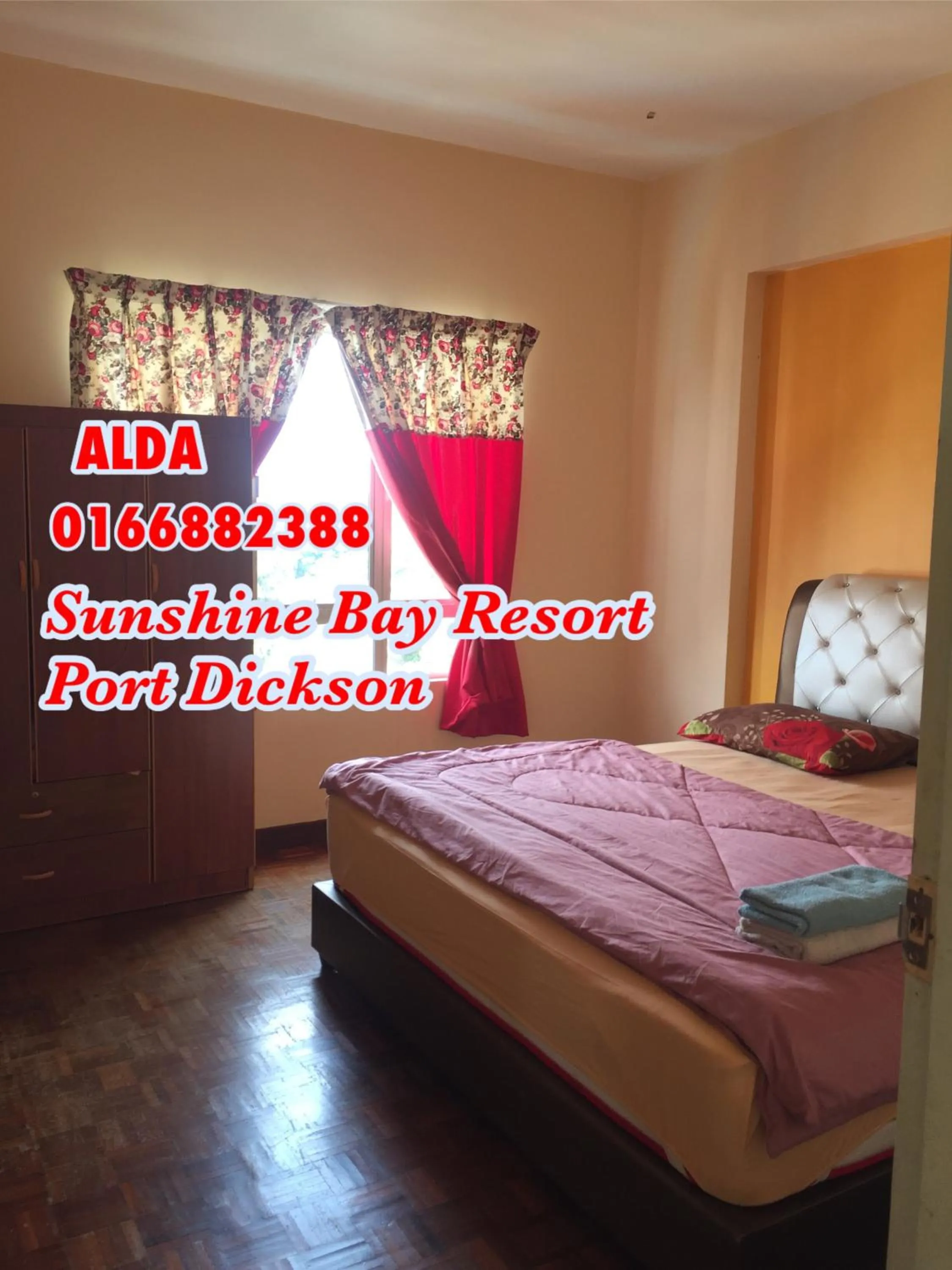 Bed in Sunshine Bay Resort Port Dickson