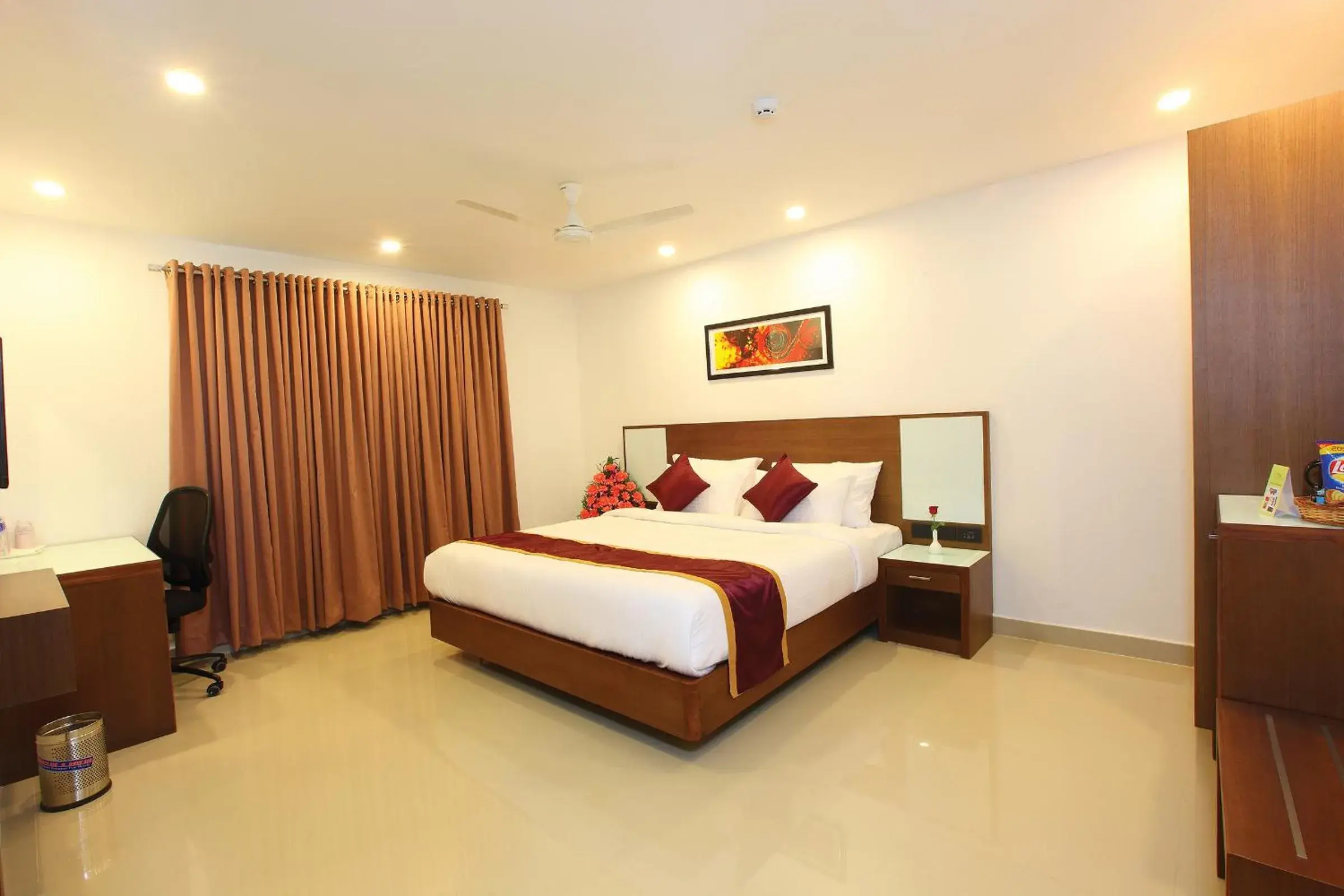 Bedroom, Bed in Hotel Park Residency Kozhencherry Bedroom, Bed in Hotel Park Residency Kozhencherry