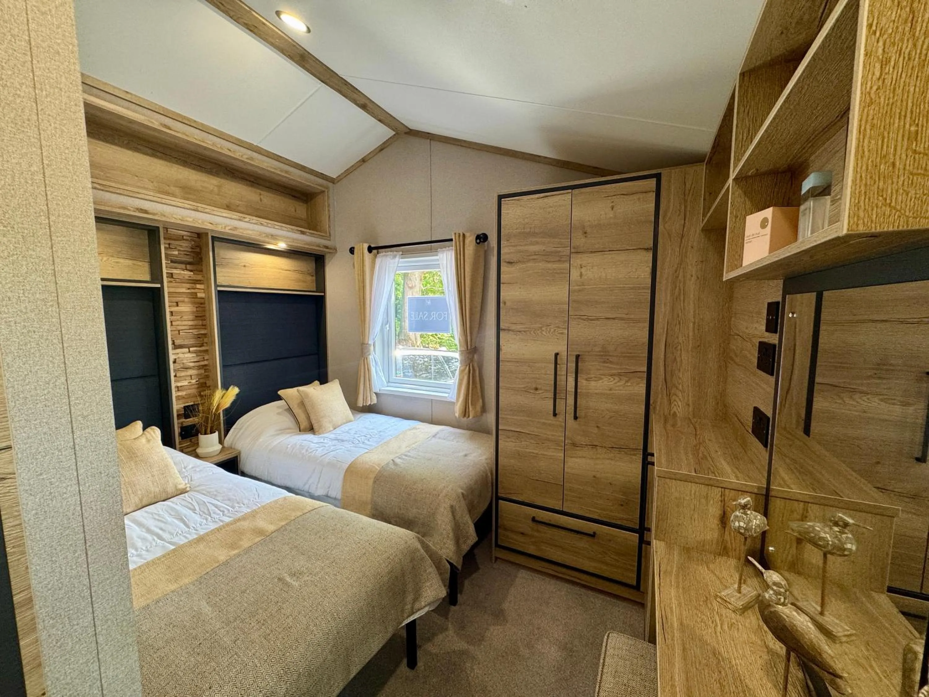 Bed in Aberdunant Hall Holiday Park