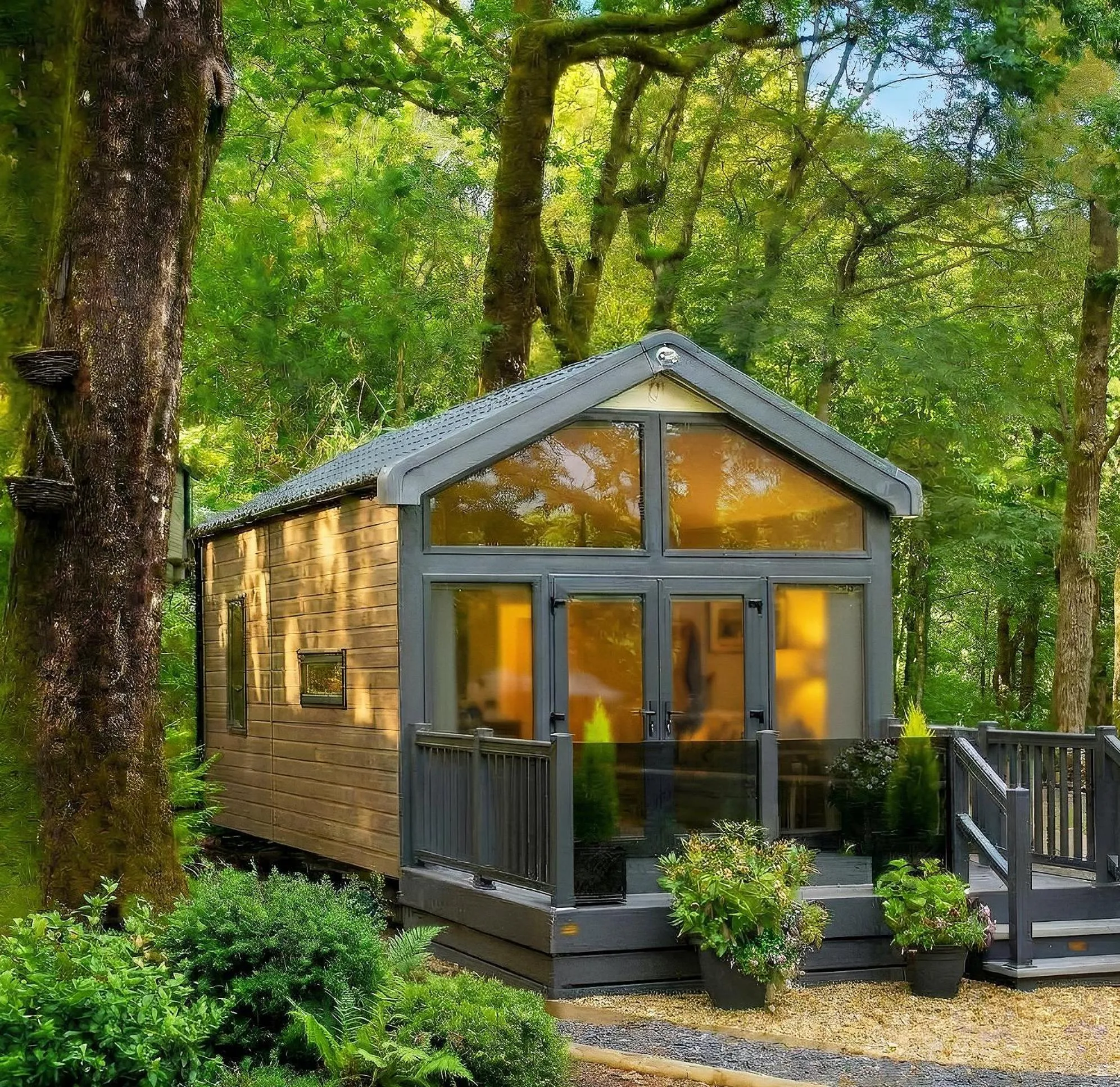Natural landscape in Aberdunant Hall Holiday Park