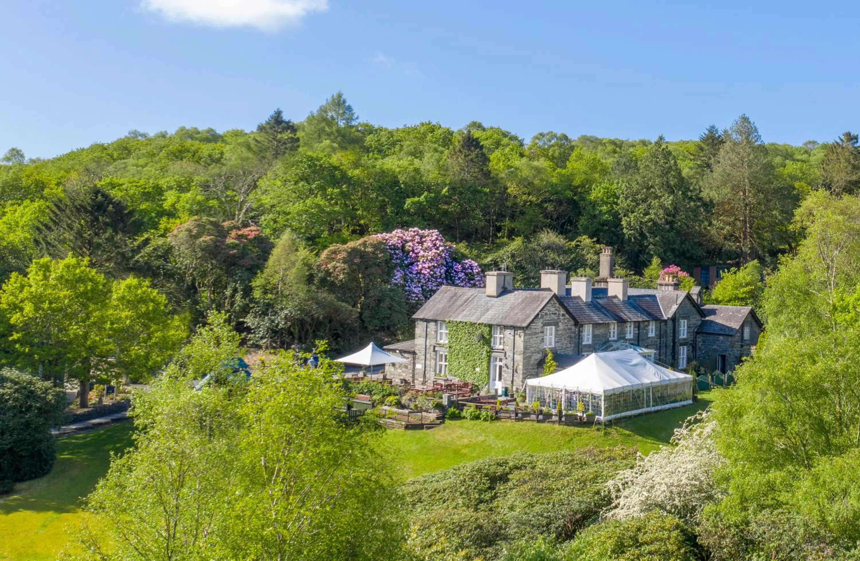Bird's eye view in Aberdunant Hall Holiday Park