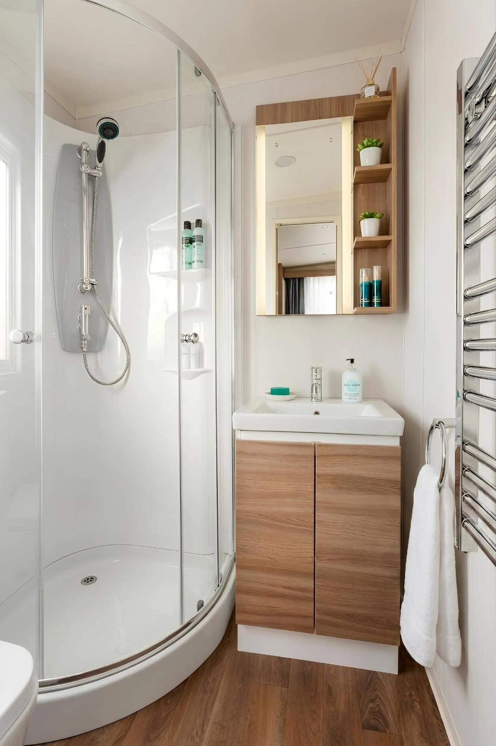 Shower in Aberdunant Hall Holiday Park