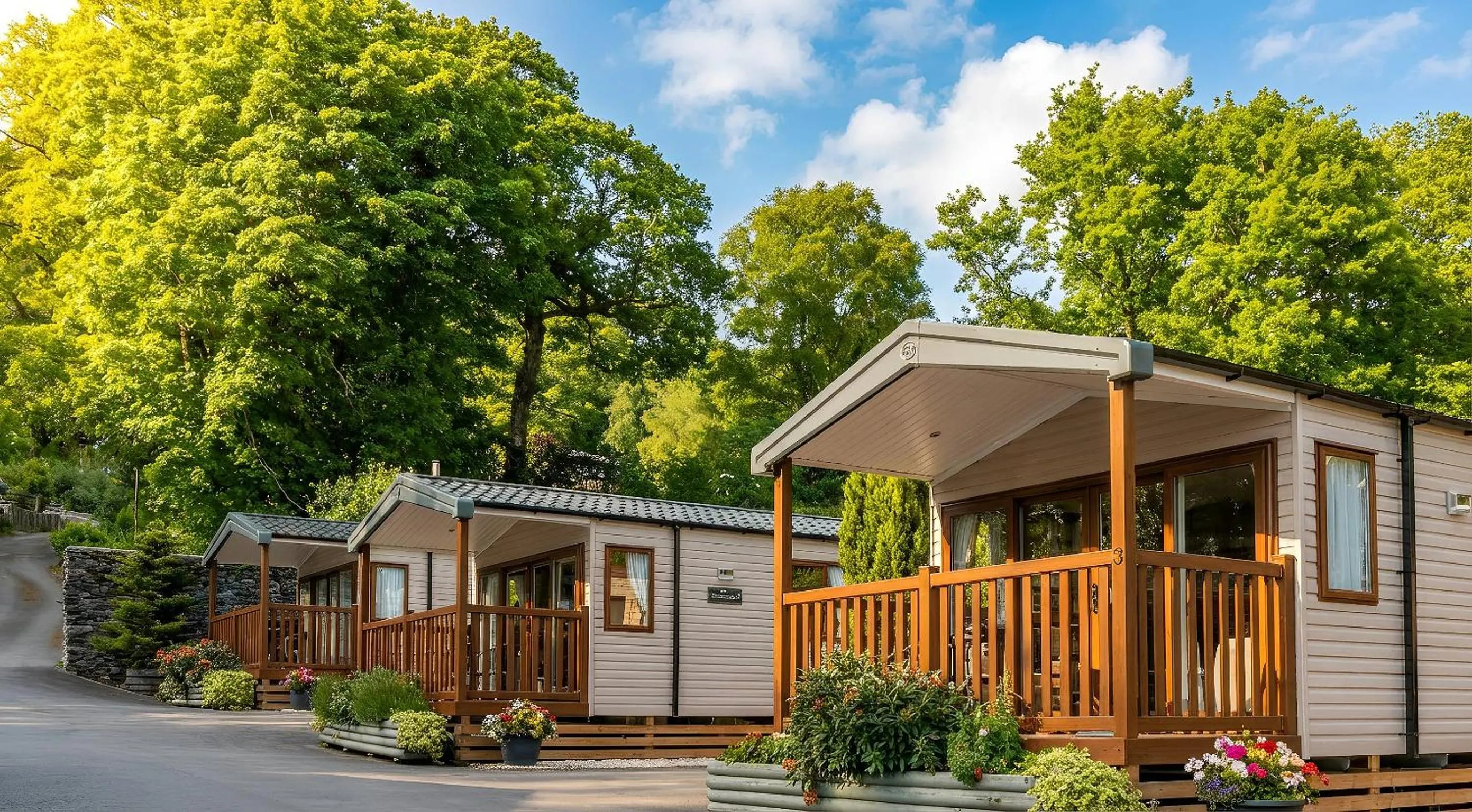 Neighbourhood in Aberdunant Hall Holiday Park