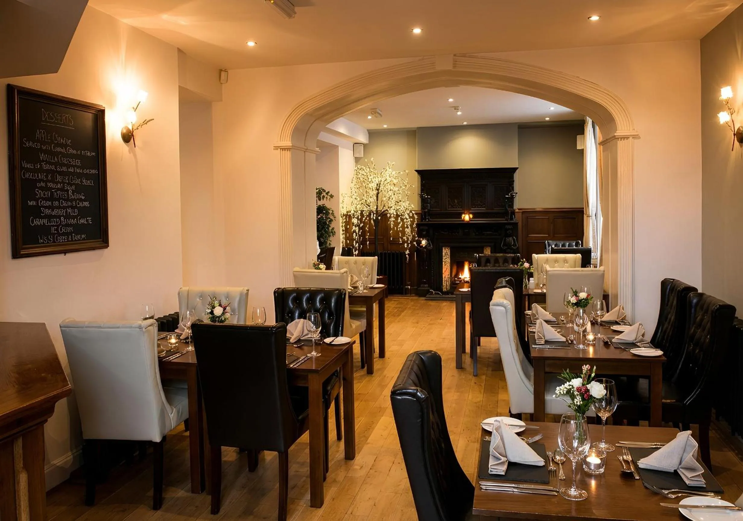 Restaurant/places to eat in Aberdunant Hall Holiday Park