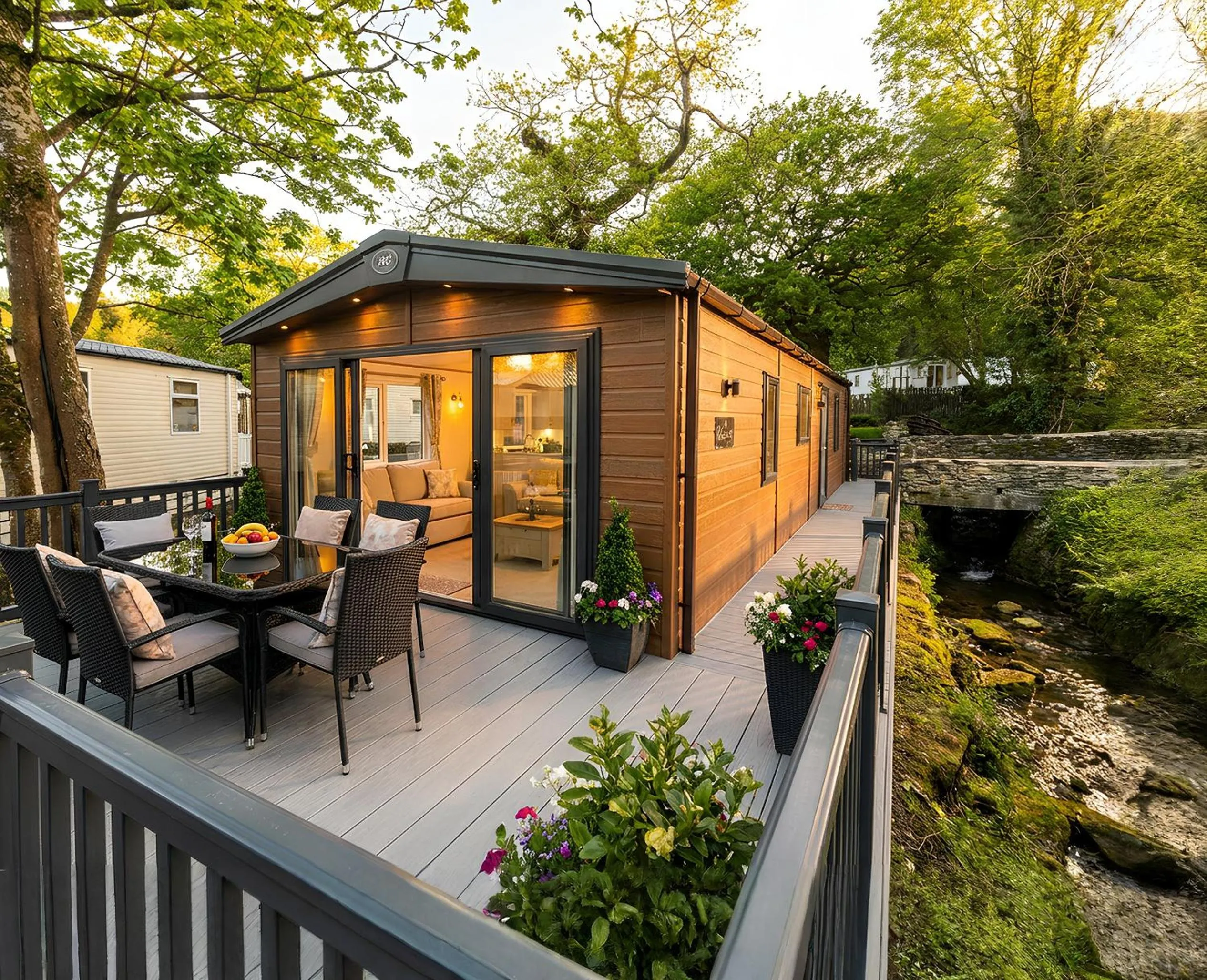 Natural landscape in Aberdunant Hall Holiday Park