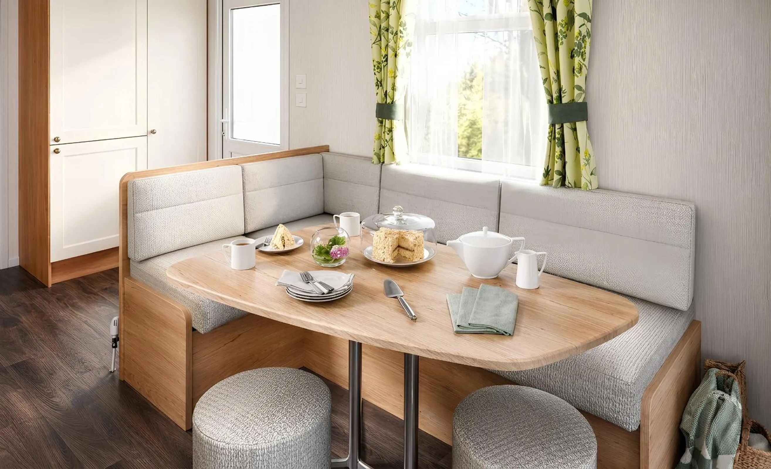 Dining area in Aberdunant Hall Holiday Park