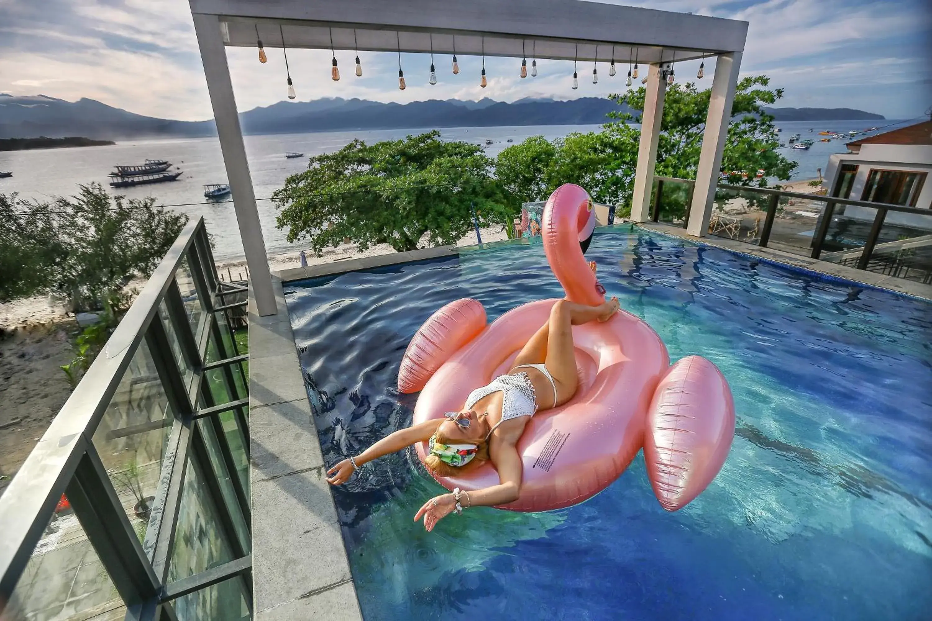 Swimming pool in Marc Hotel Gili Trawangan Swimming pool in Marc Hotel Gili Trawangan