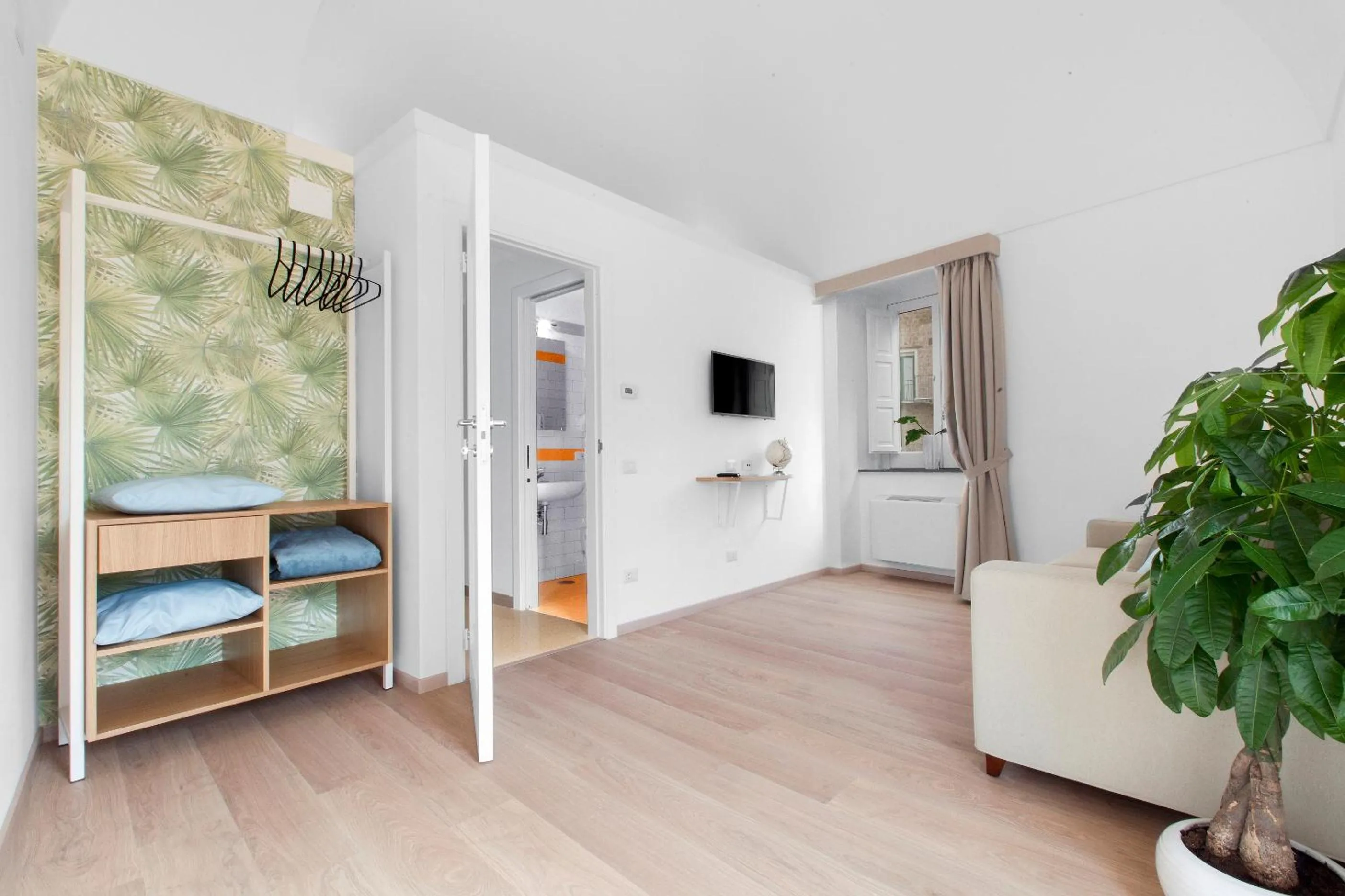 Seating area, Bed in Unconventional Sorrento Coast