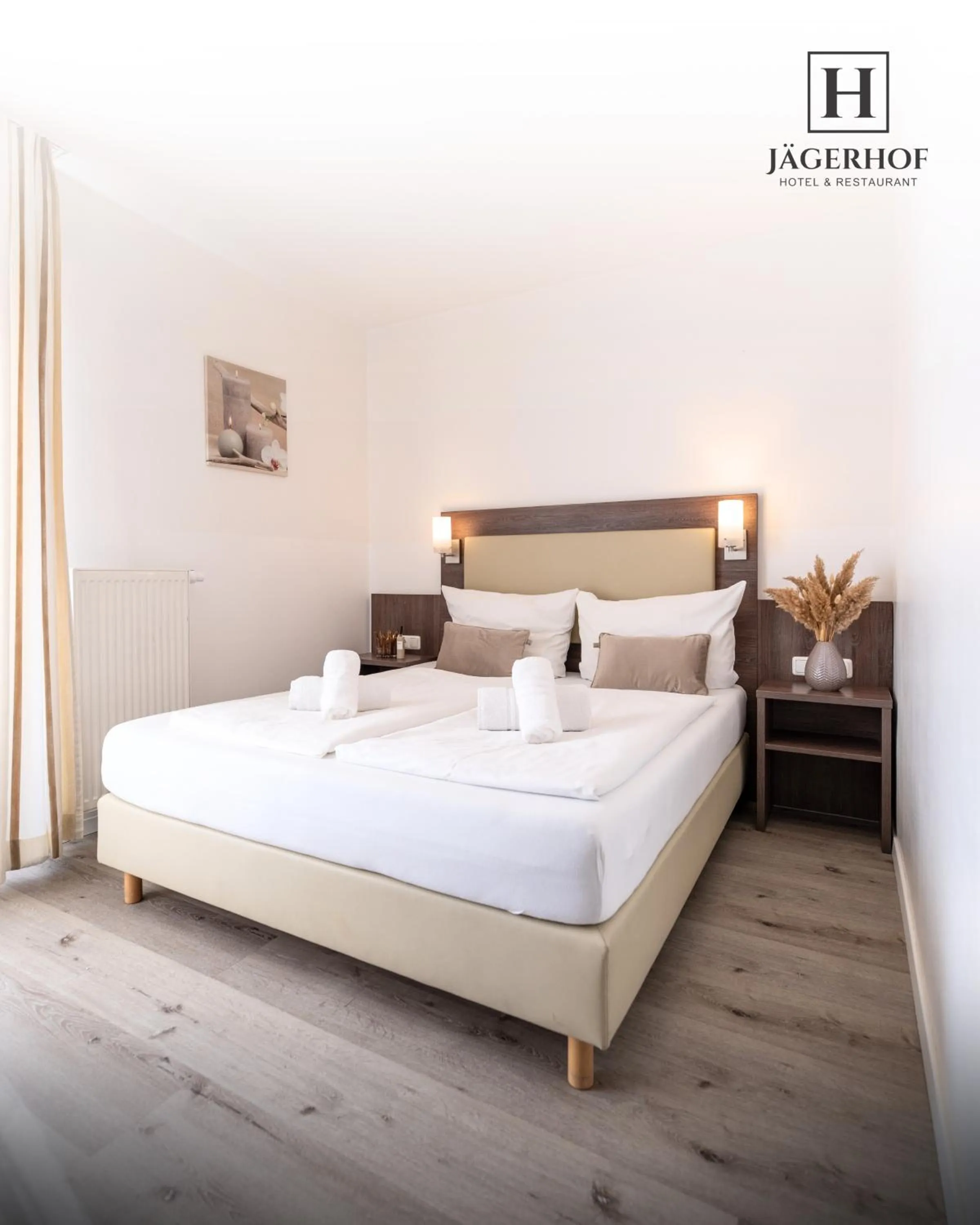 Bed in Hotel Restaurant Jaegerhof