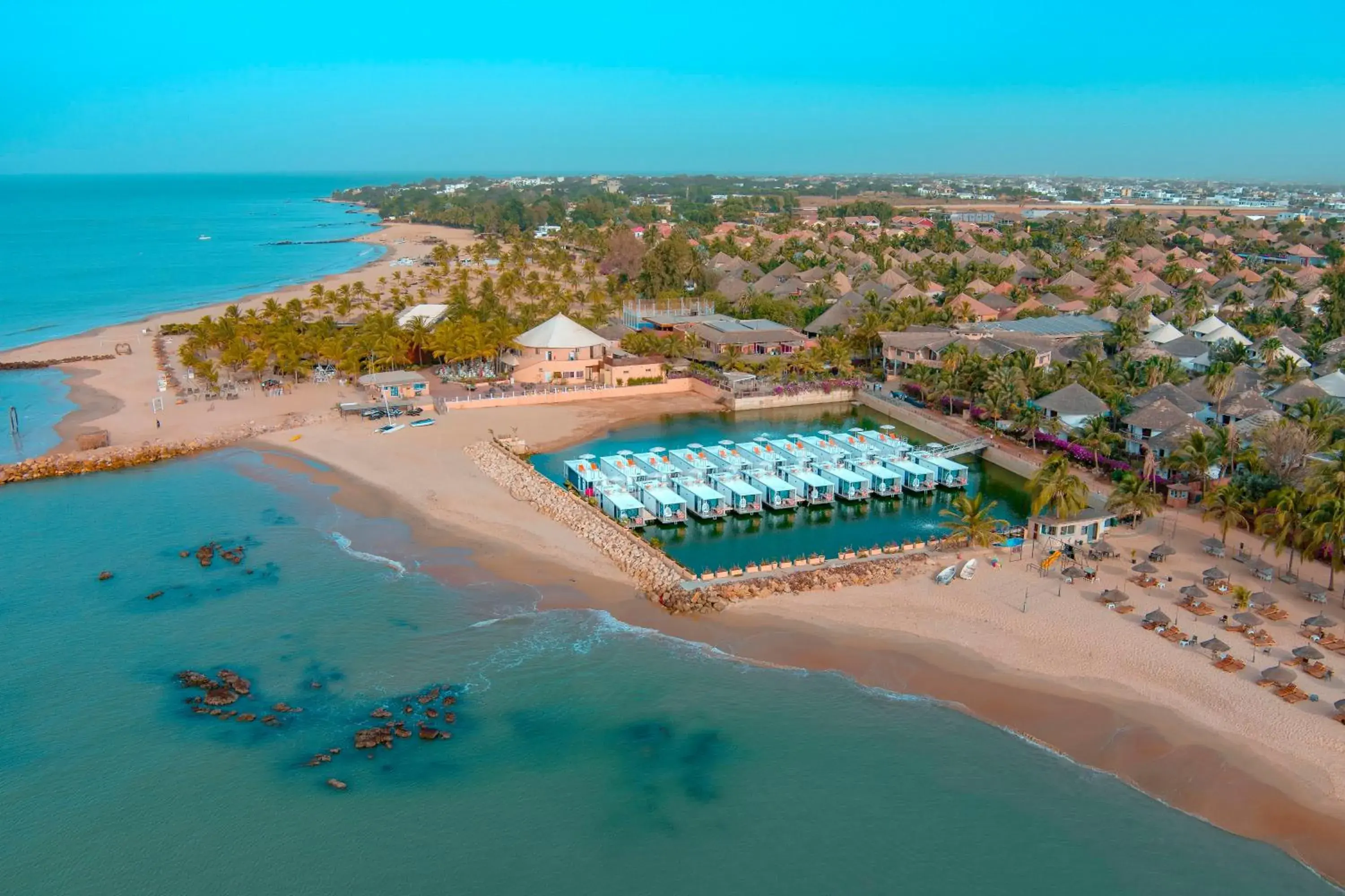 Bird's eye view in Movenpick Resort Lamantin Saly Bird's eye view in Movenpick Resort Lamantin Saly
