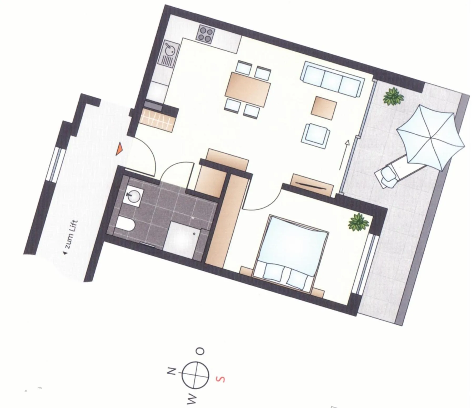 Floor plan in Apartment Alex