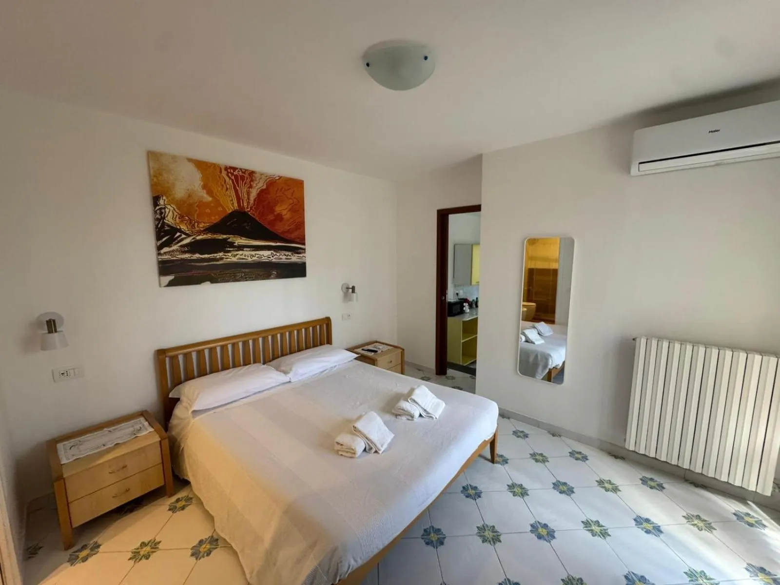 Bed in Villa Casale Ravello Residence