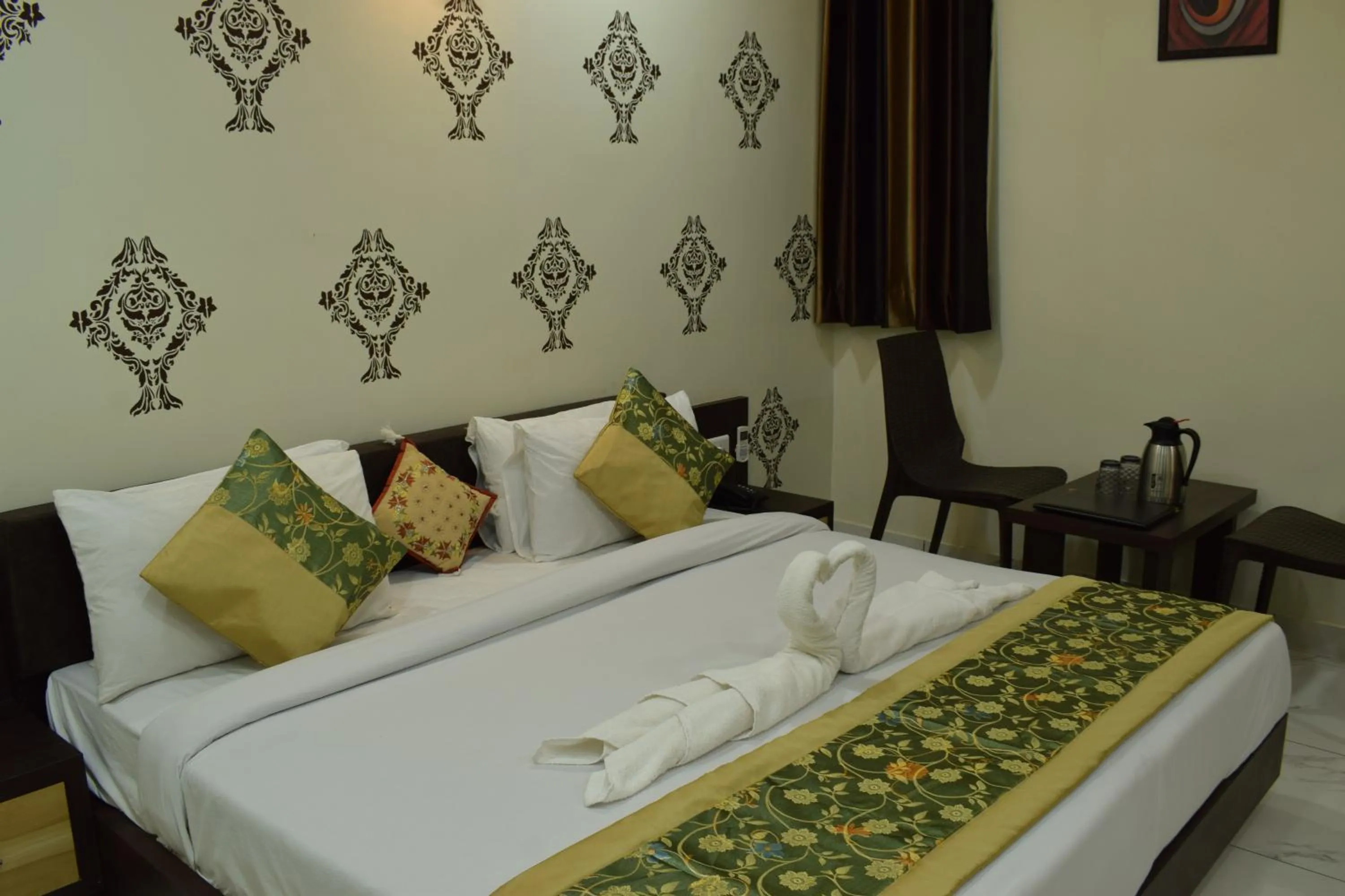 Photo of the whole room, Bed in Shri Ram Residency