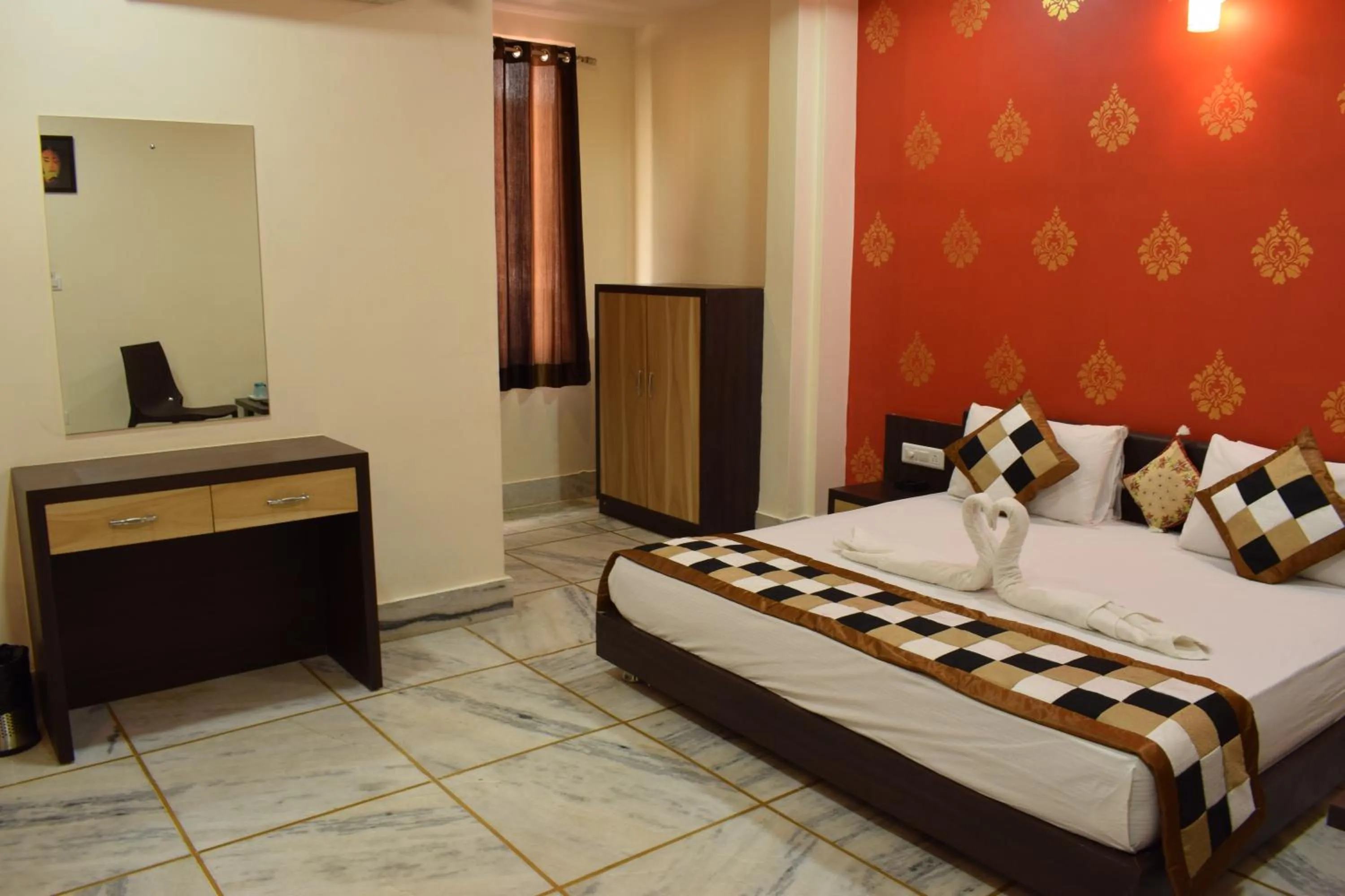 Photo of the whole room, Bed in Shri Ram Residency