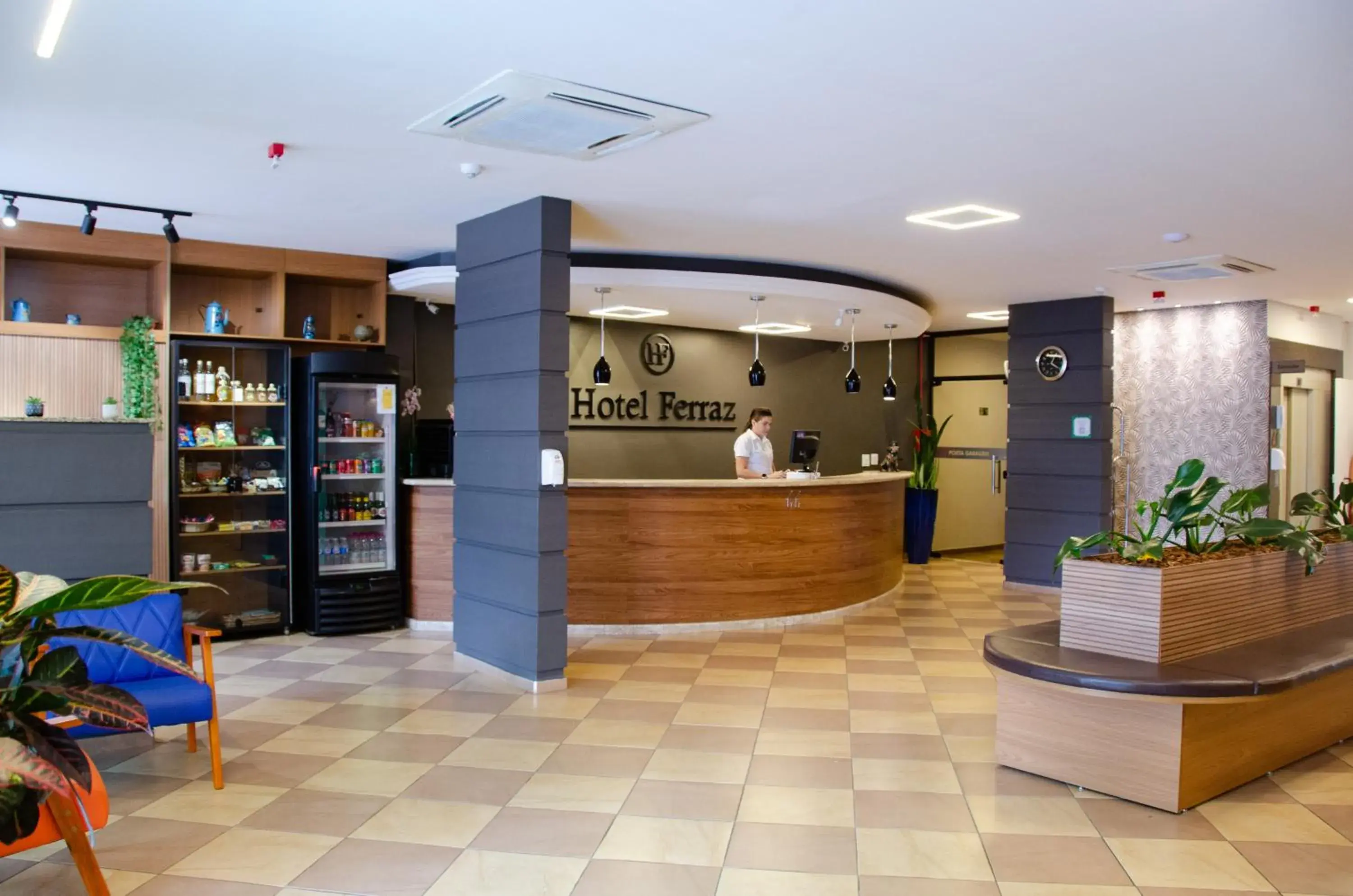 Lobby or reception in Hotel Ferraz Lobby or reception in Hotel Ferraz