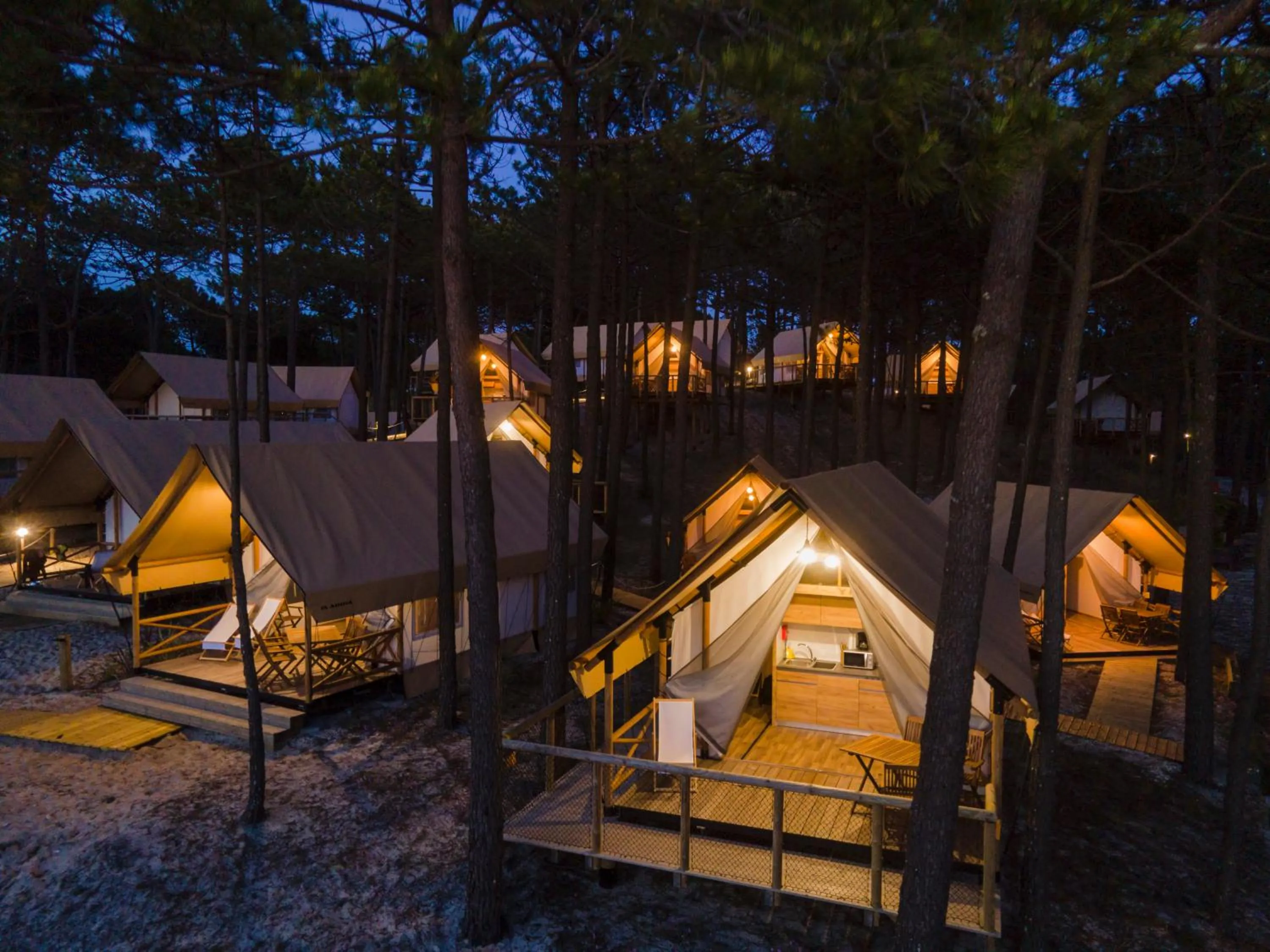 Sunset in Ohai Nazaré Outdoor Resort