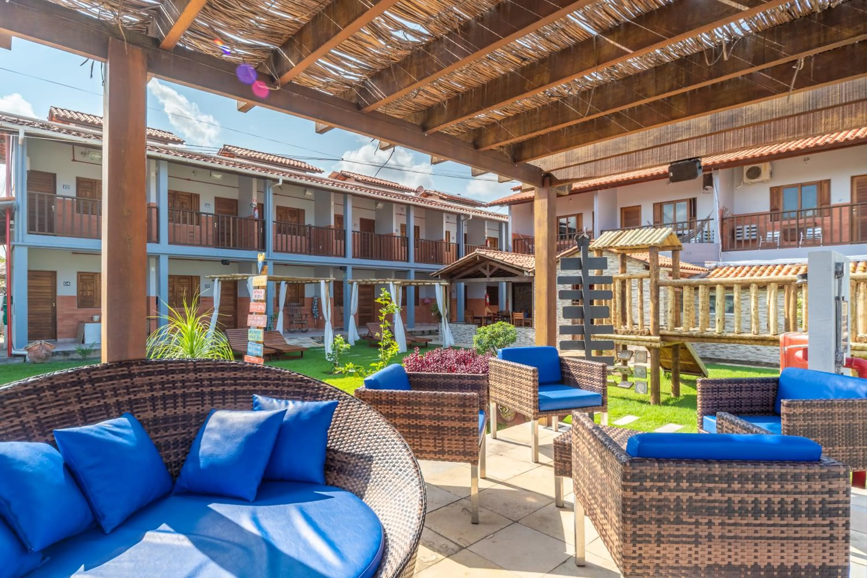 Patio in Pousada Blue Viking