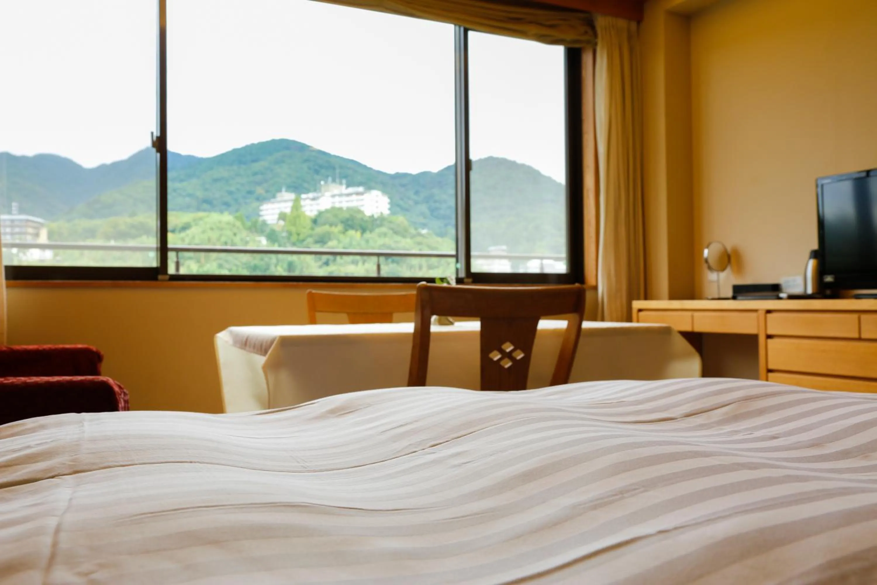 Photo of the whole room, Bed in Ginsuisou Choraku