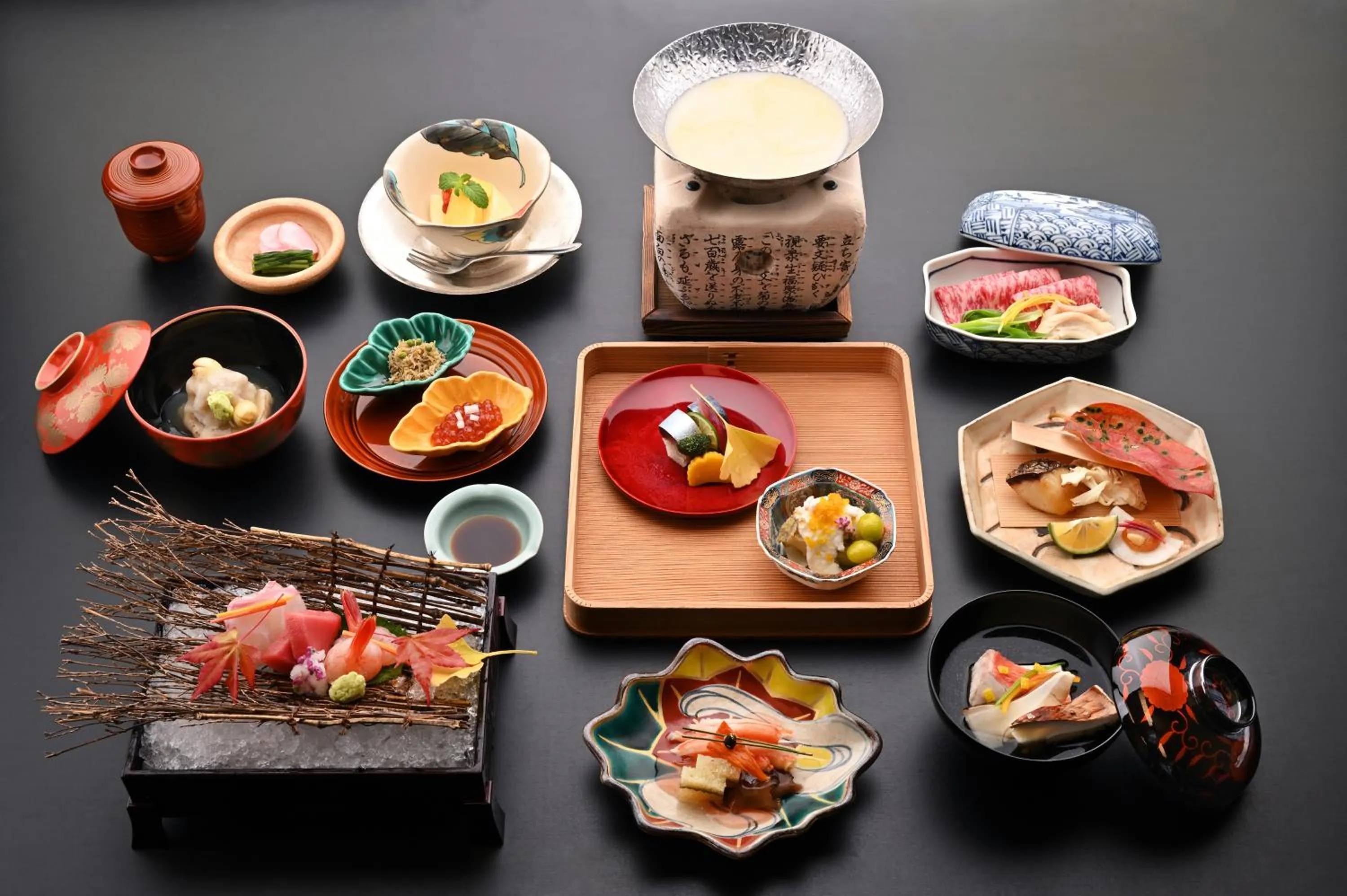 Dinner in Ginsuisou Choraku