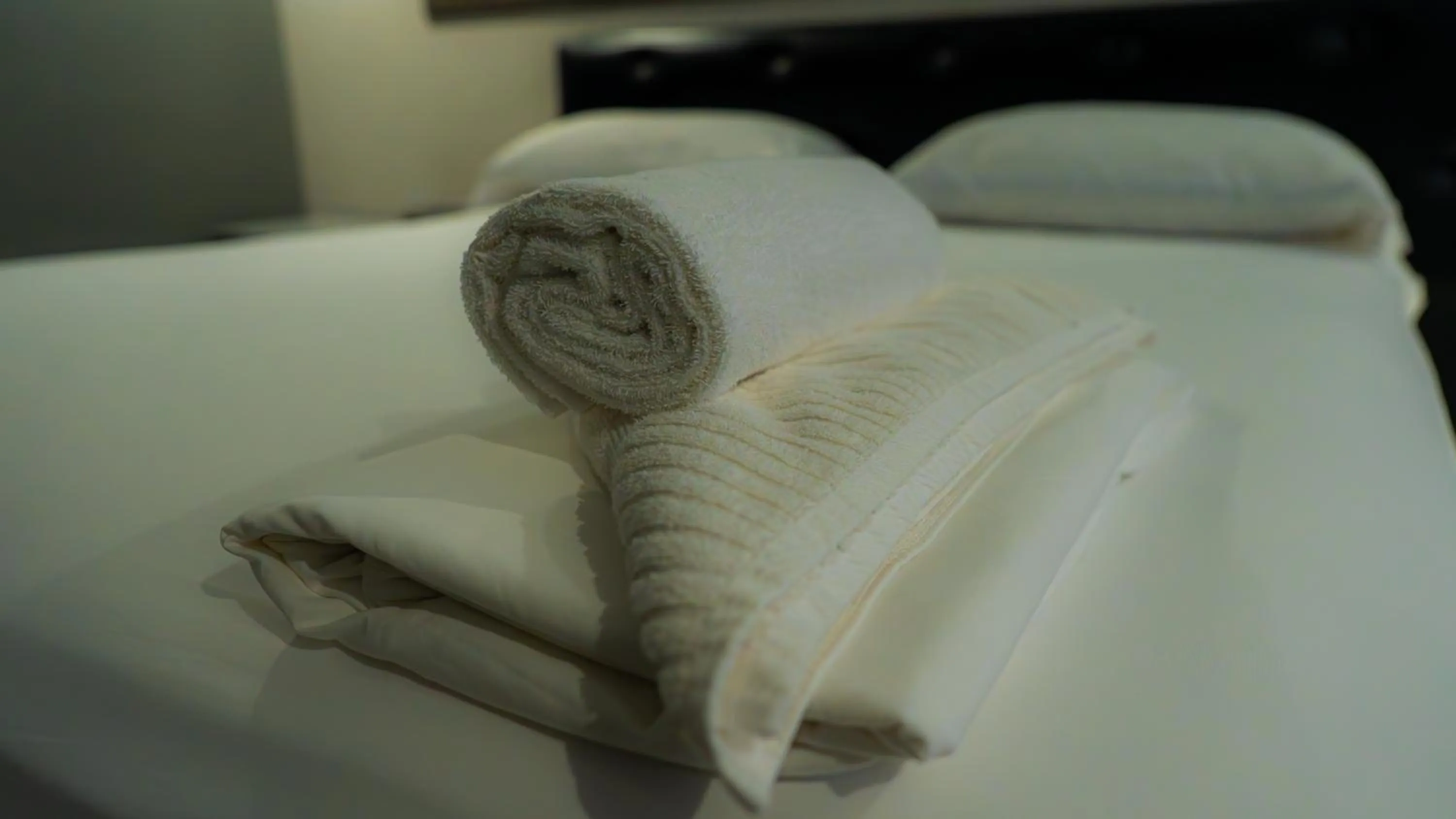 towels, Bed in Residencial & Hotel Palazzo