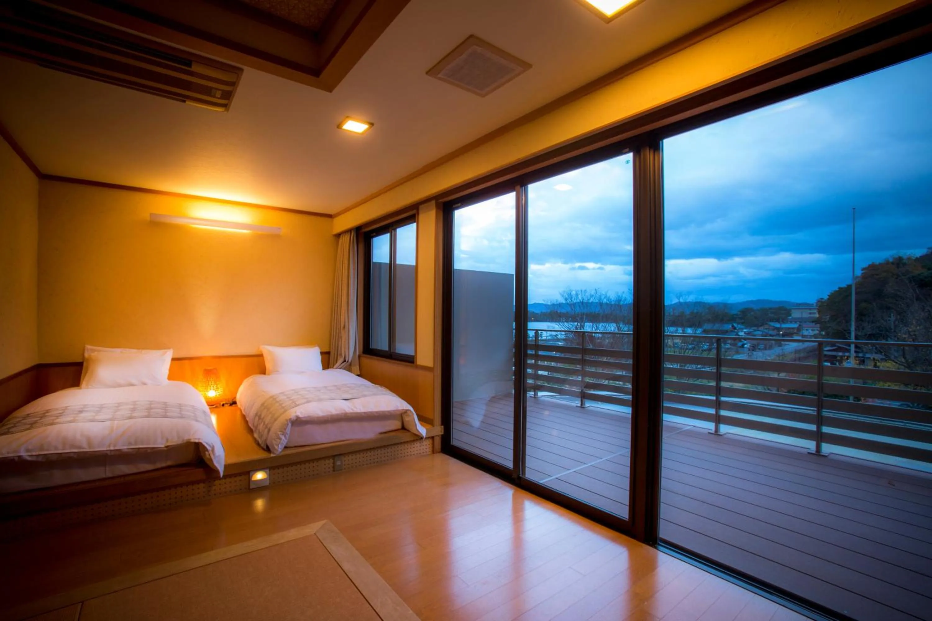 Bed in Hotel Kitanoya