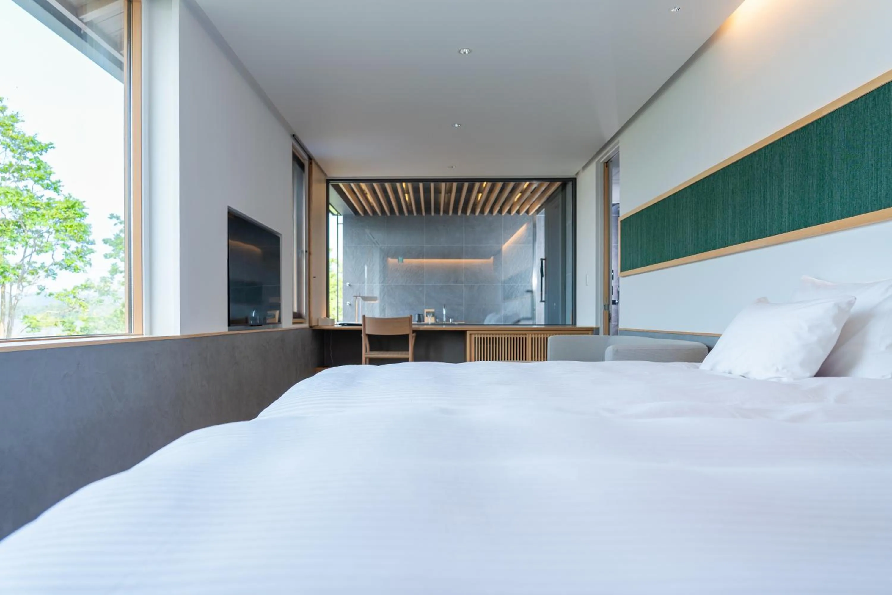 Bed in Hotel Kitanoya