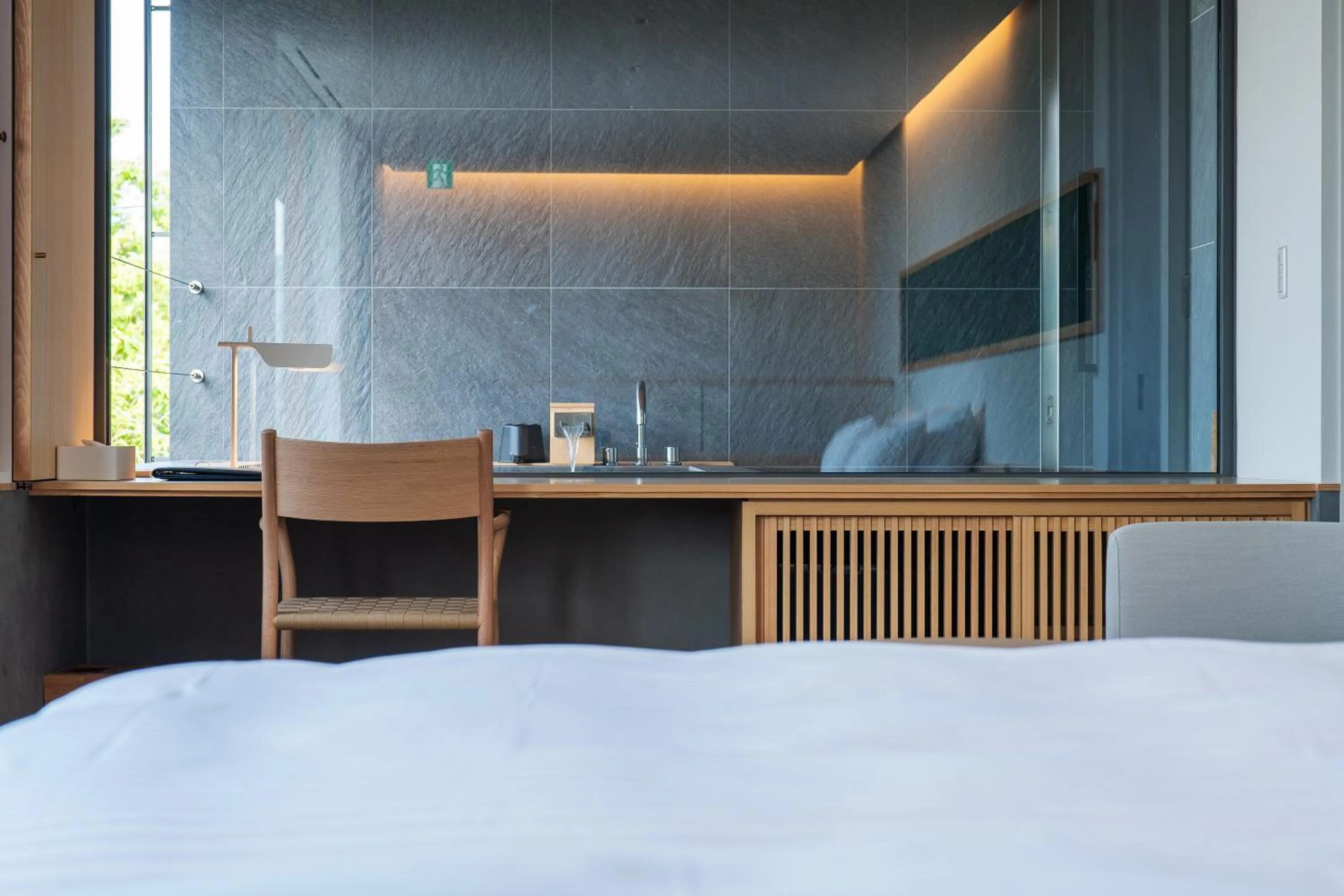 Bed in Hotel Kitanoya