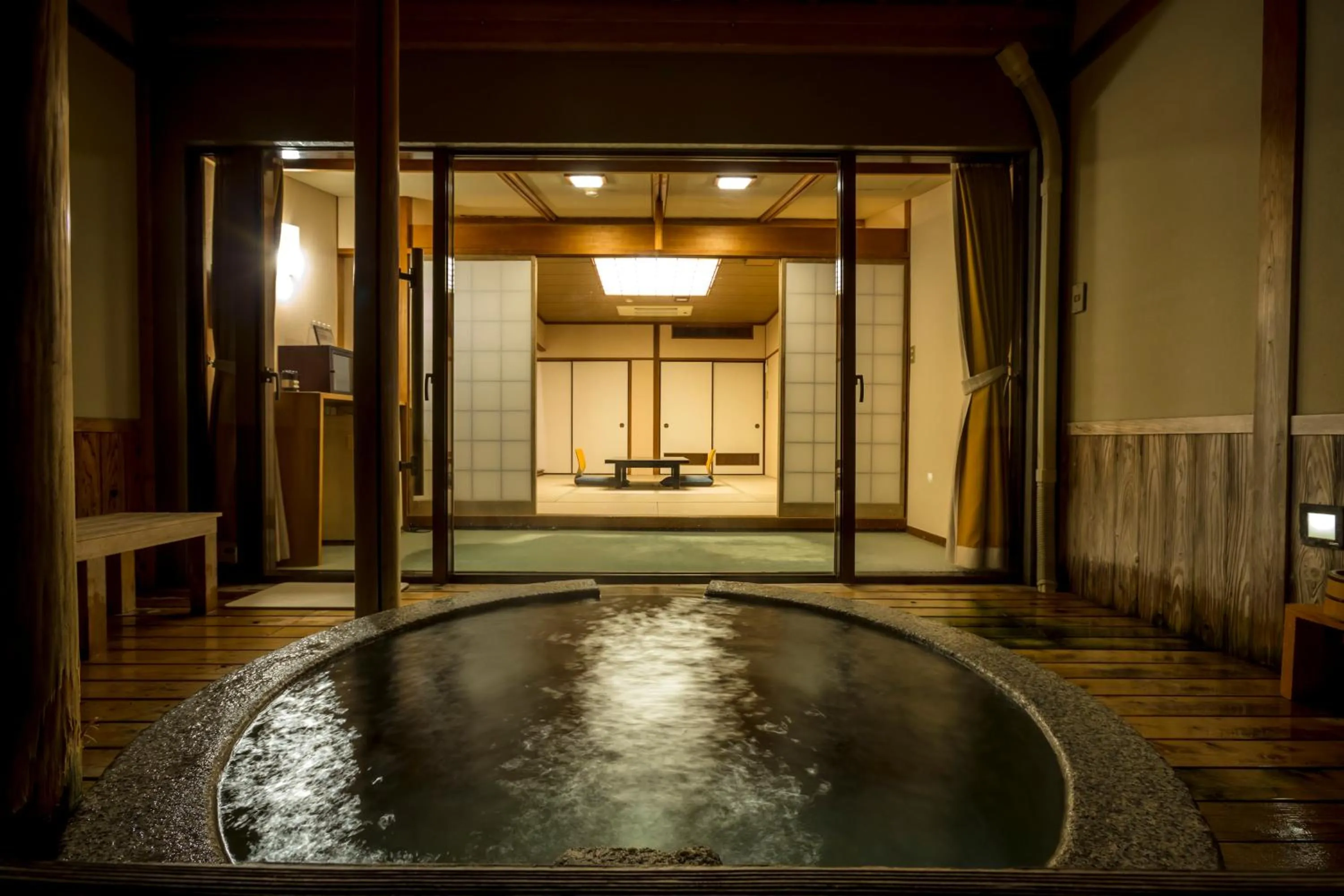 Hot Spring Bath in Hotel Kitanoya