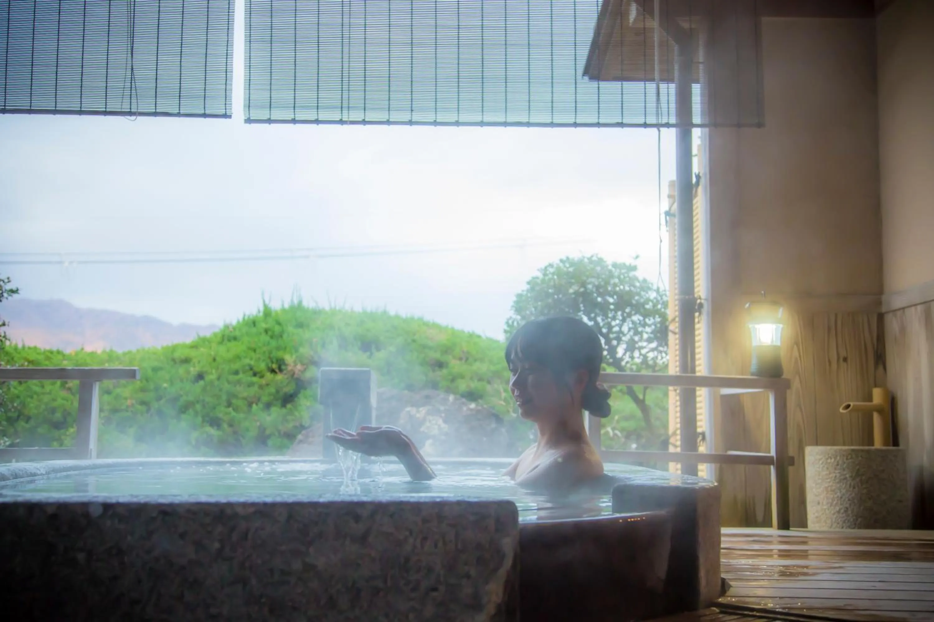 Open Air Bath in Hotel Kitanoya