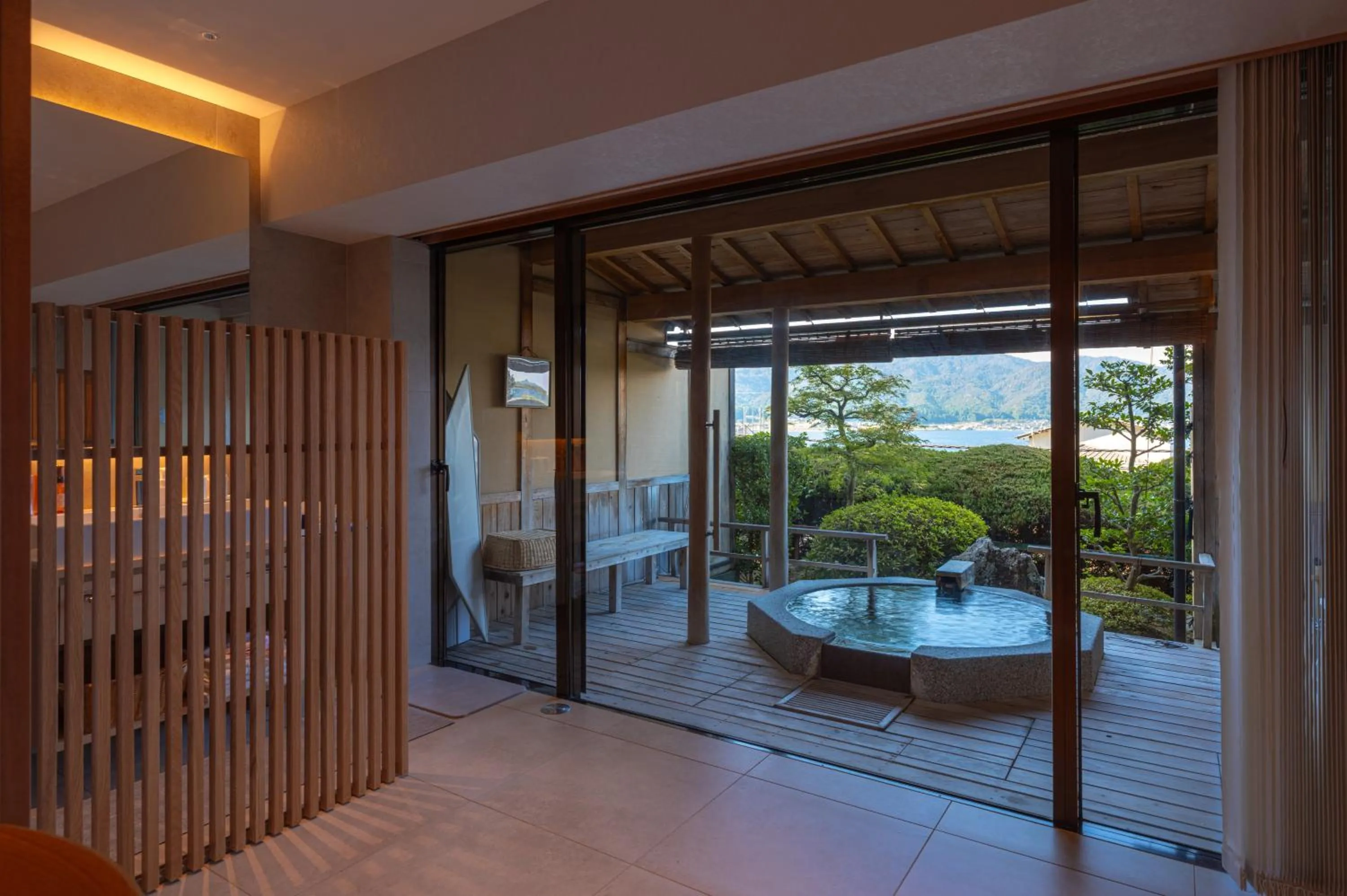 Hot Spring Bath in Hotel Kitanoya